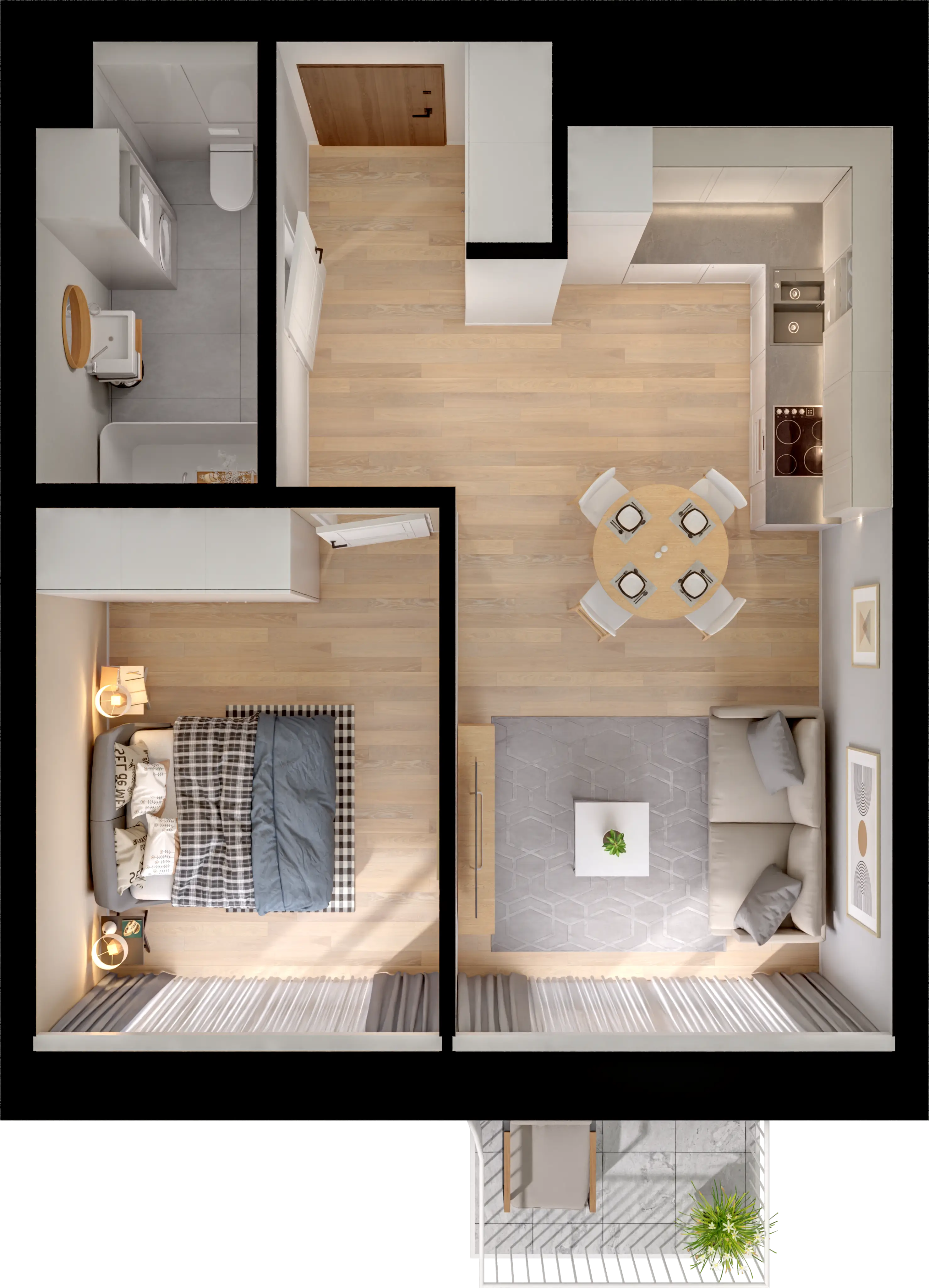 Single flat view