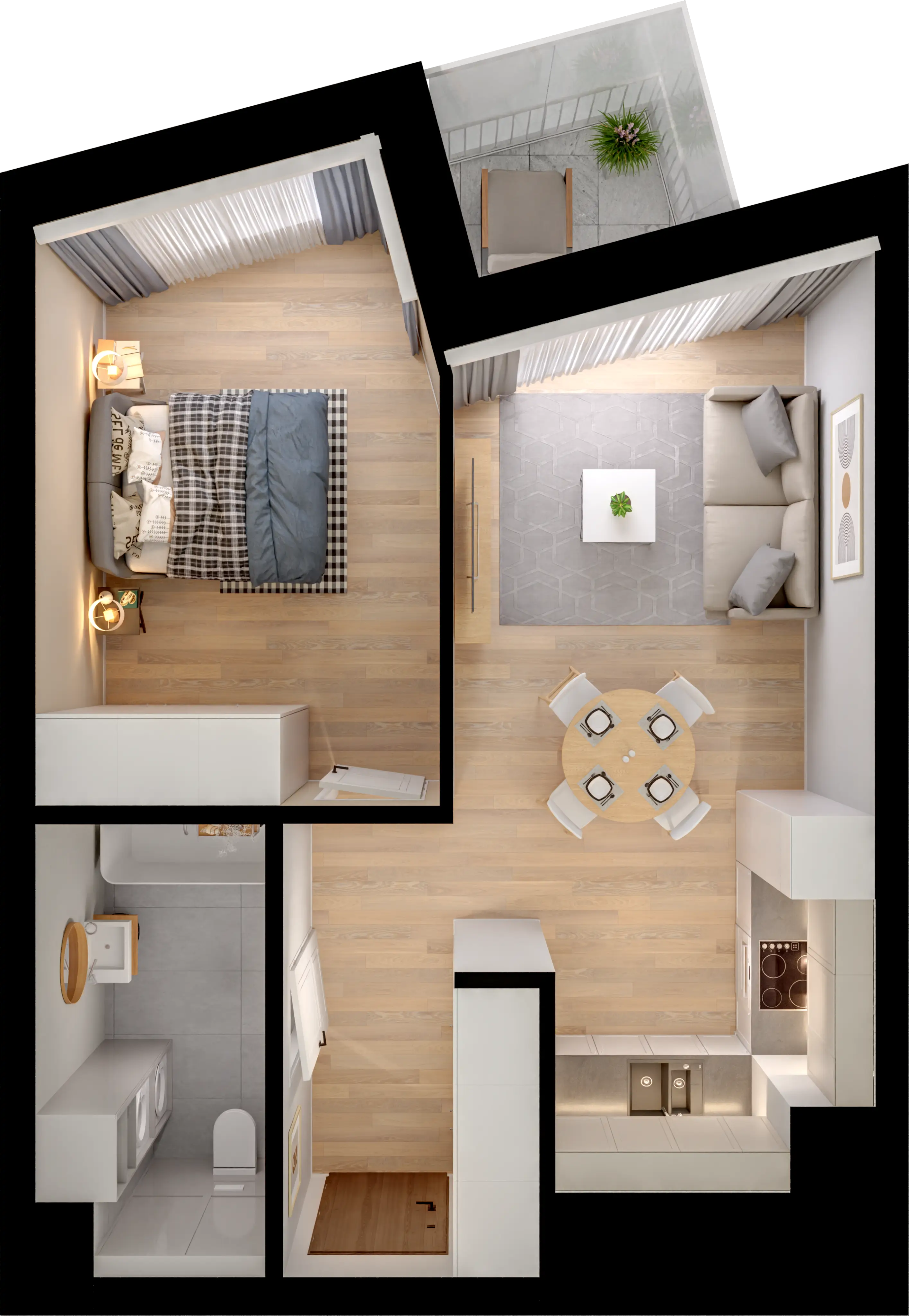 Single flat view