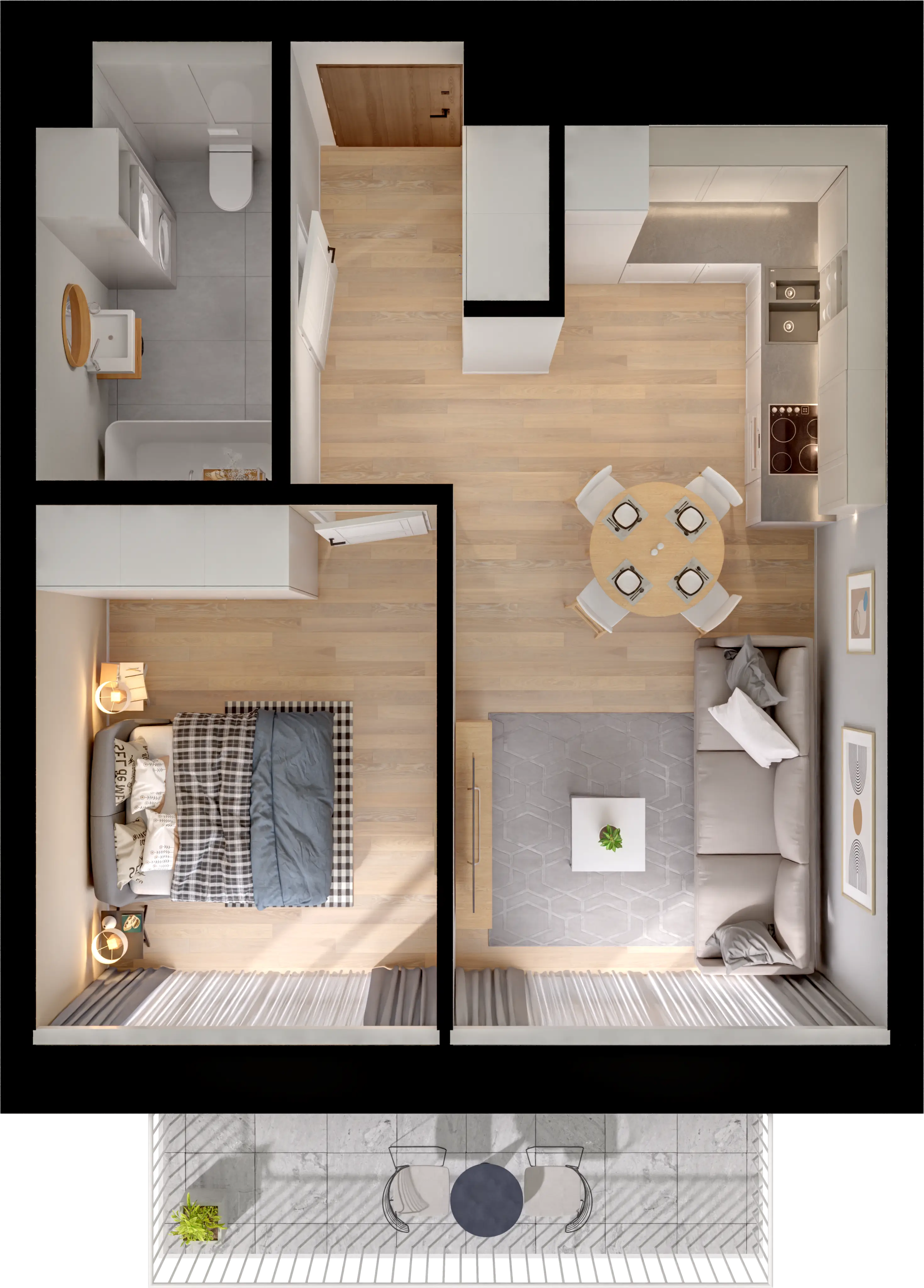 Single flat view