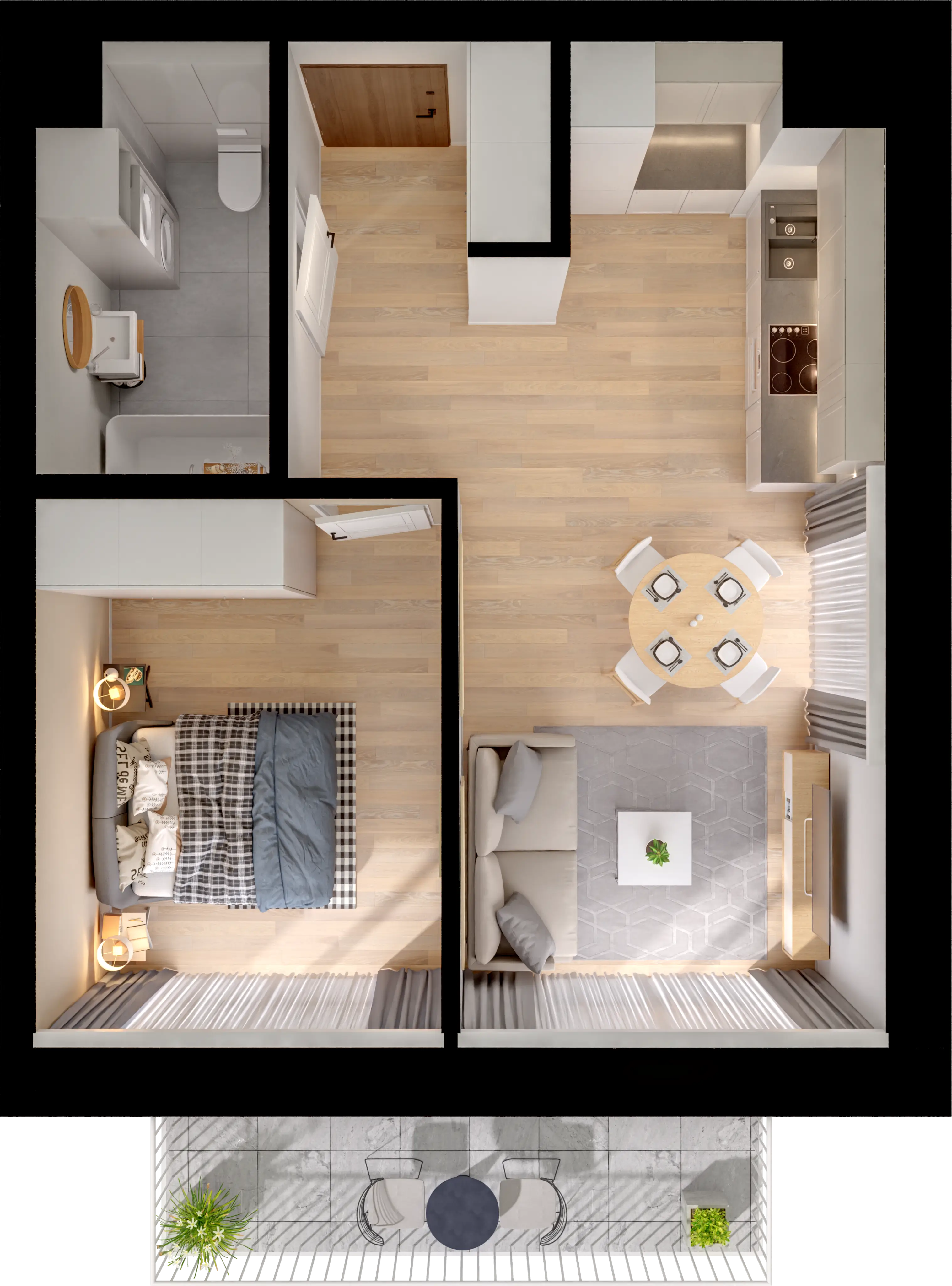 Single flat view