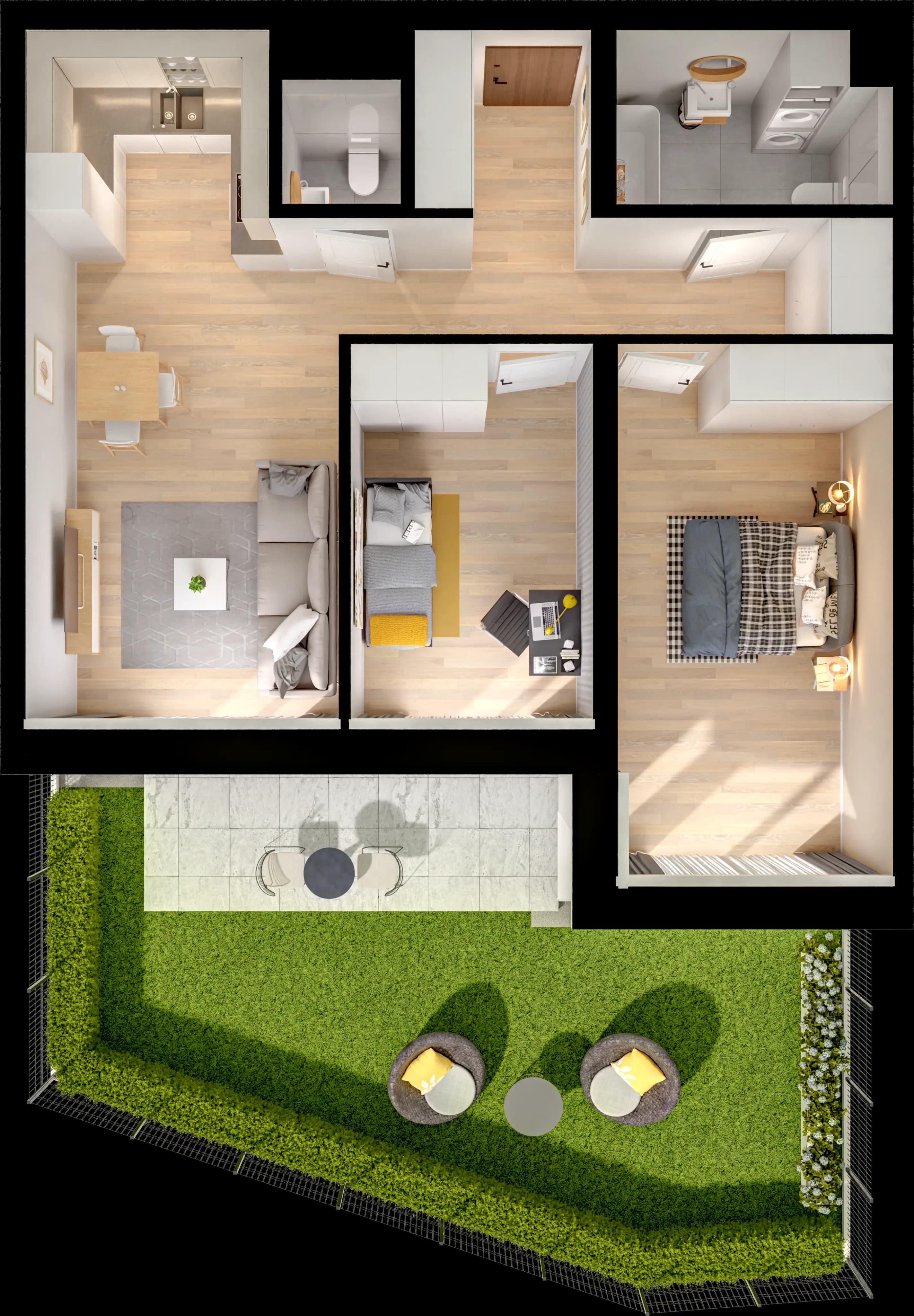 Single flat view