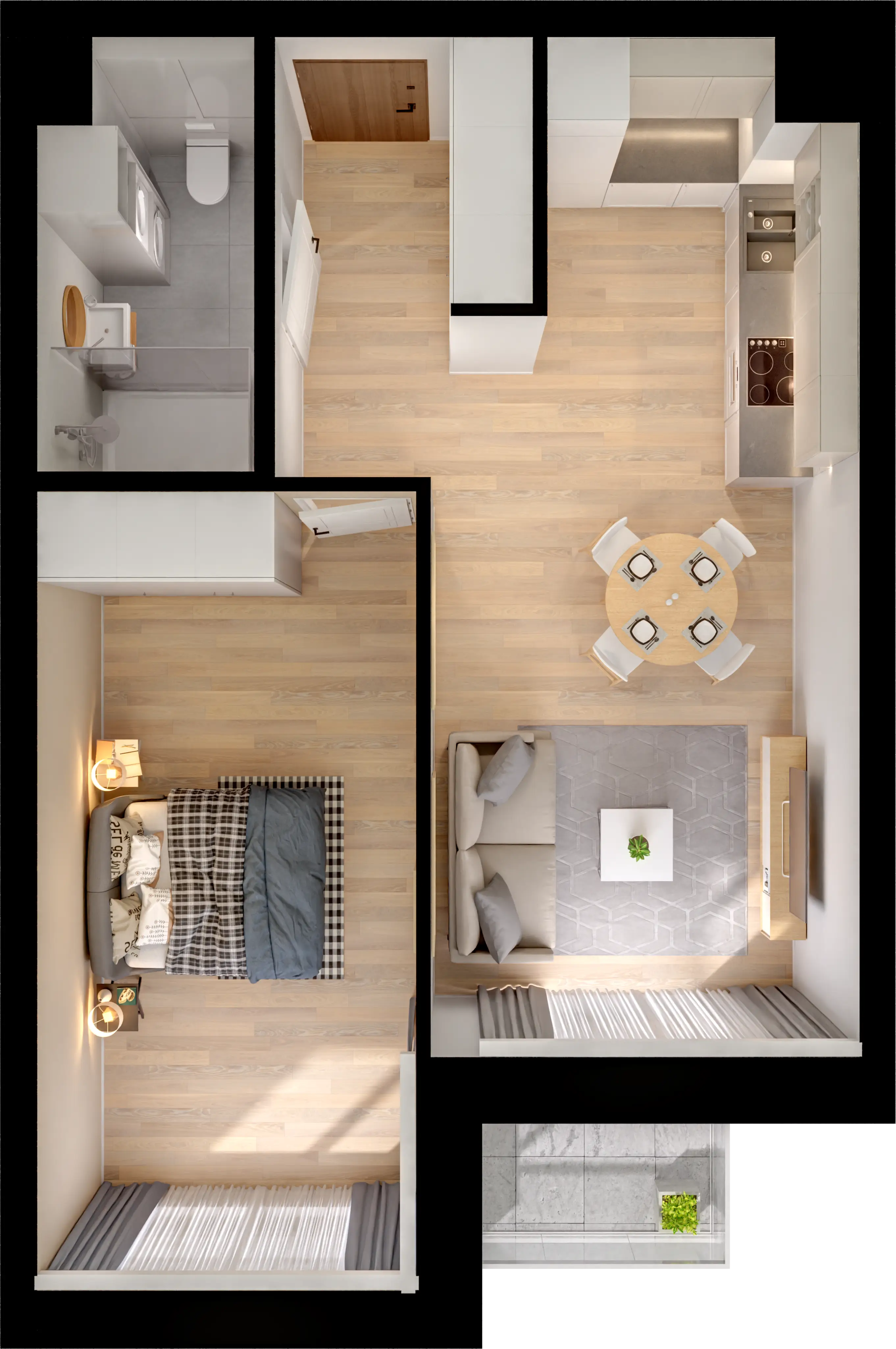 Single flat view