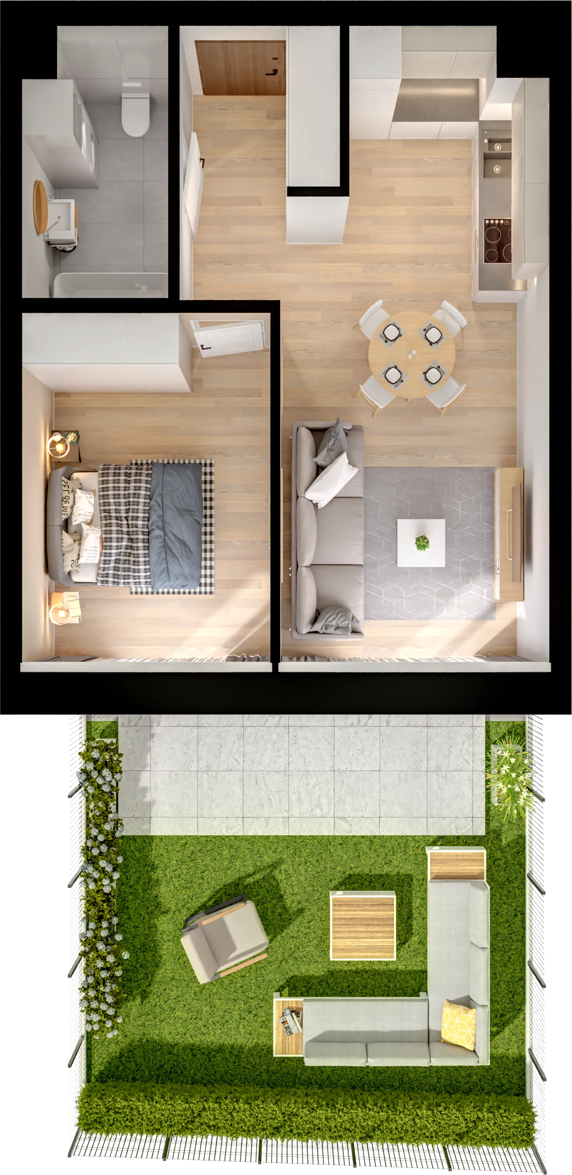 Single flat view