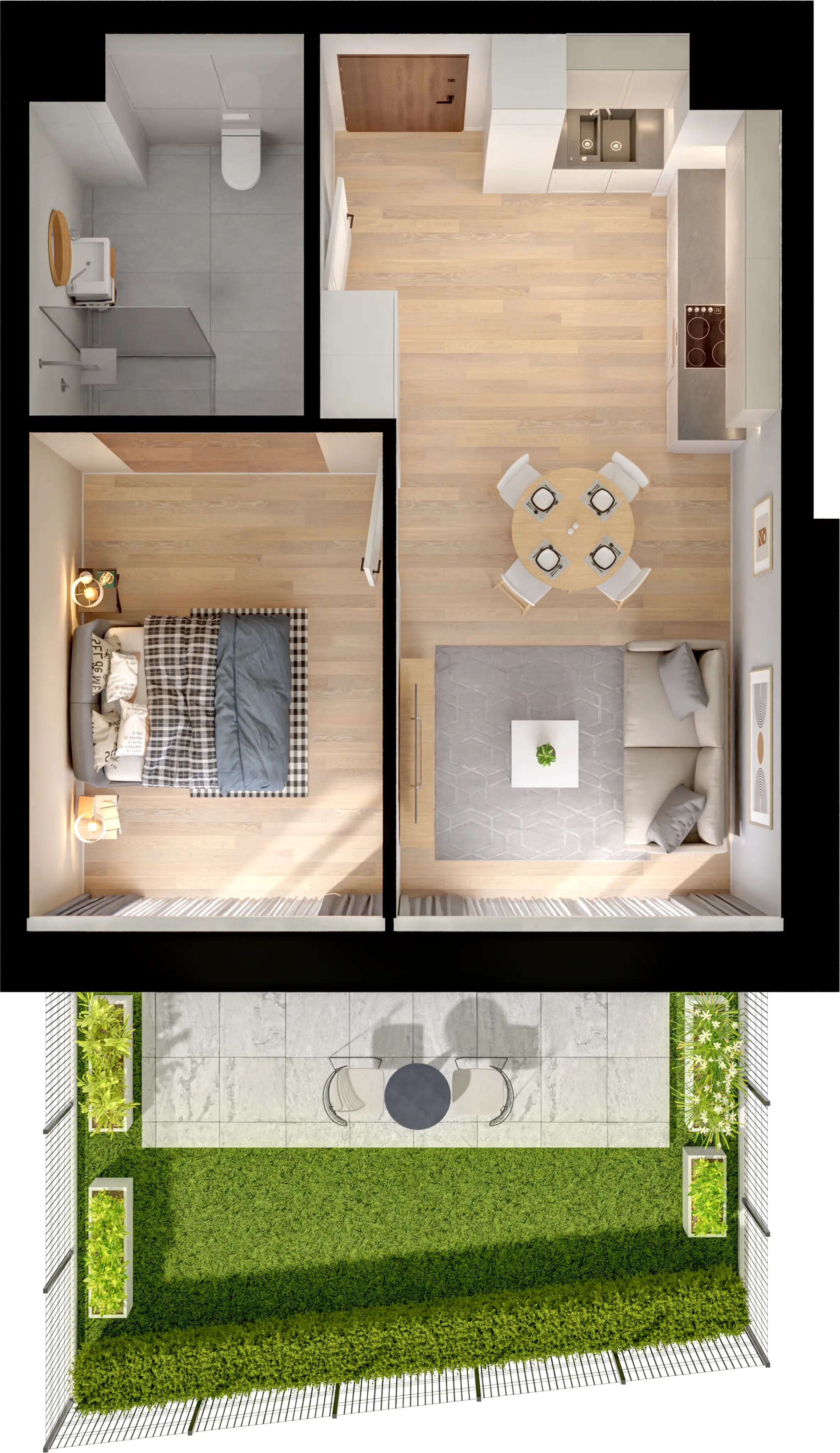 Single flat view