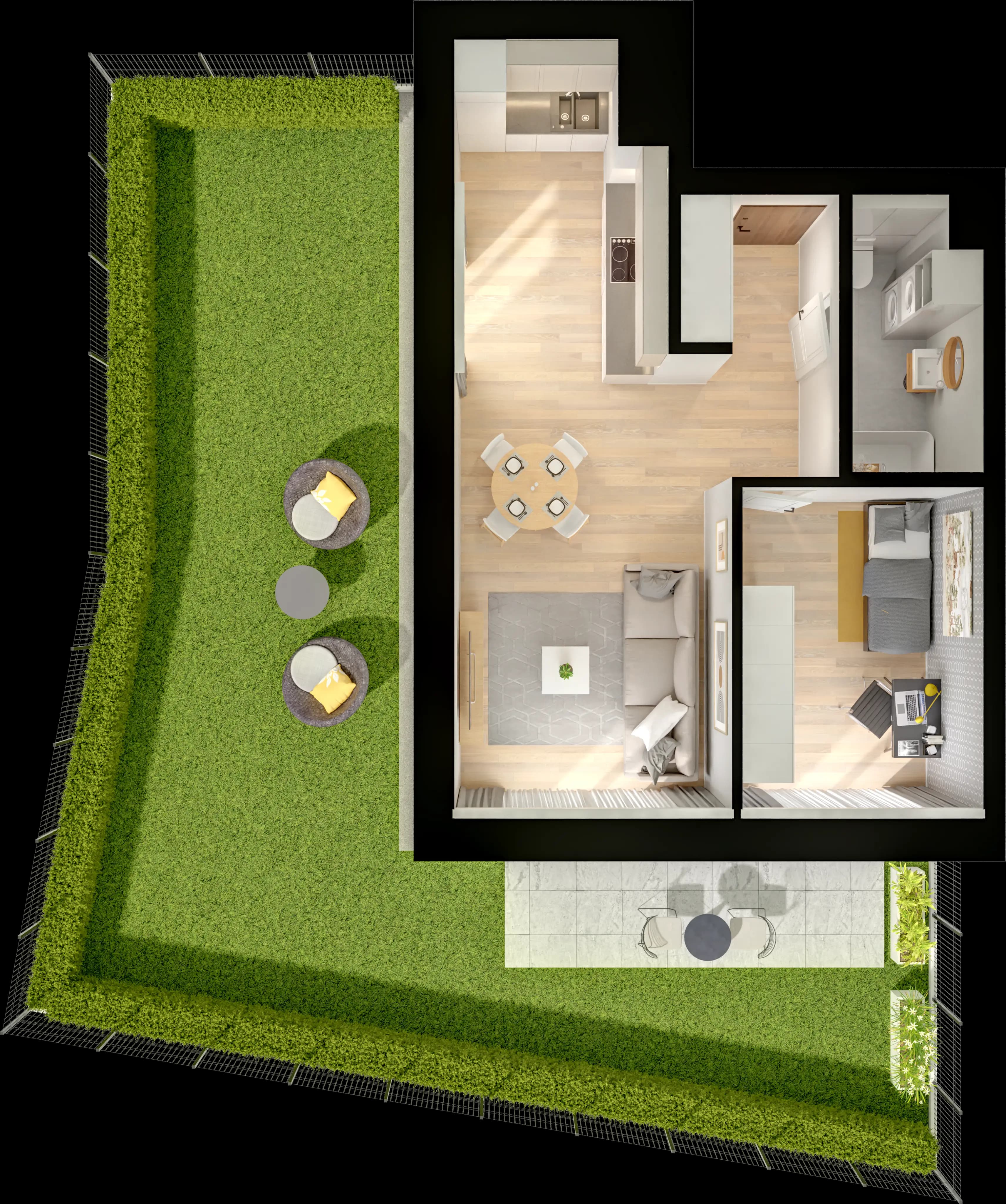 Single flat view