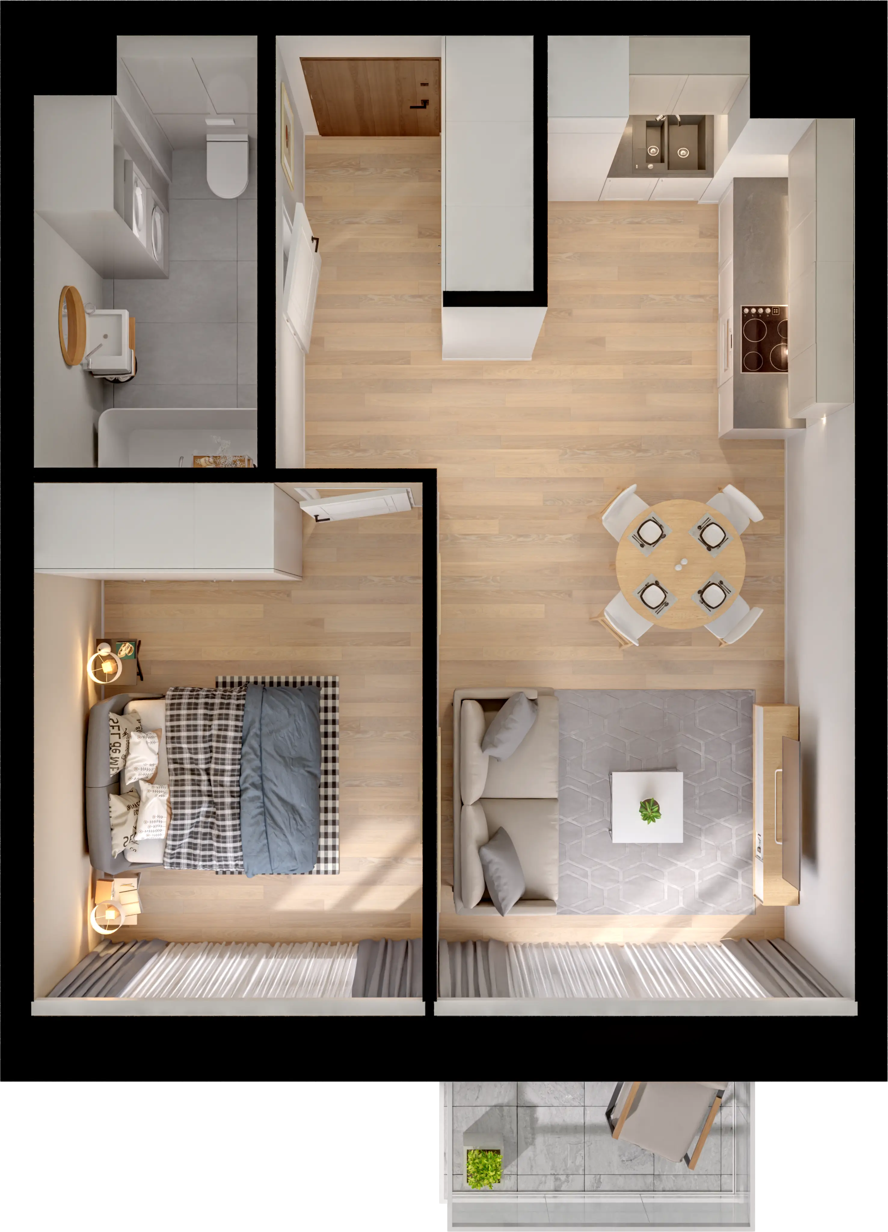 Single flat view