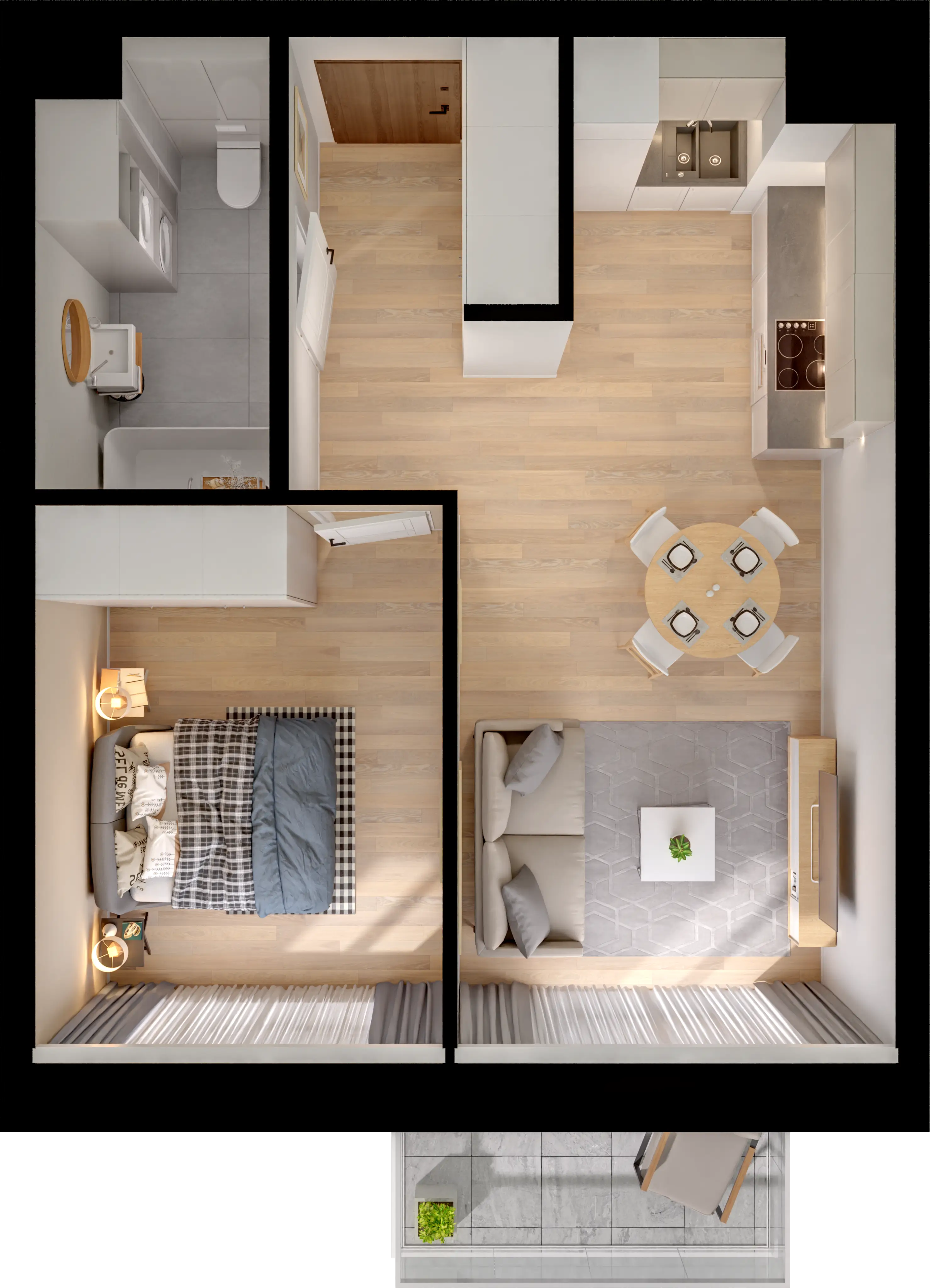 Single flat view