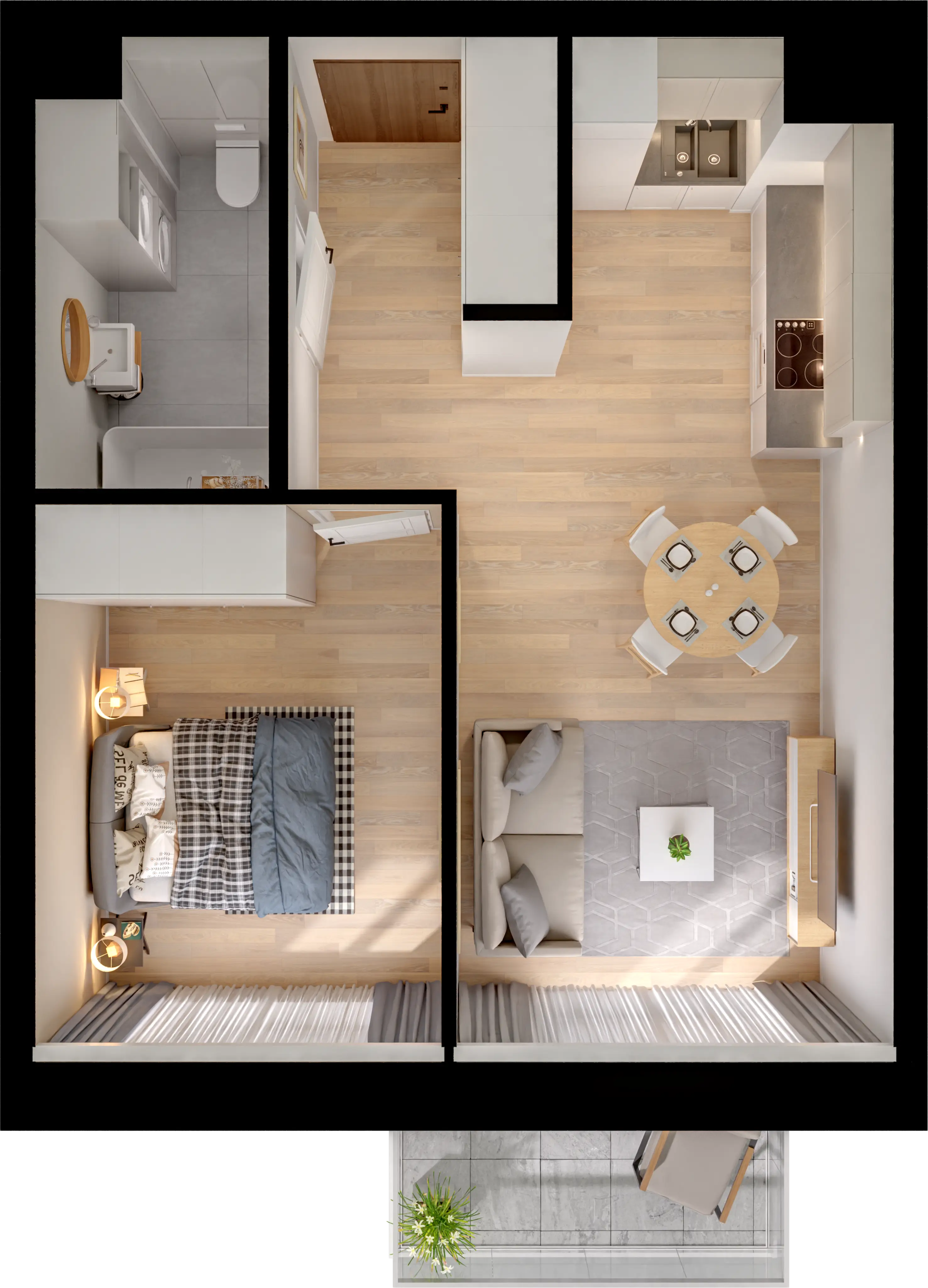 Single flat view