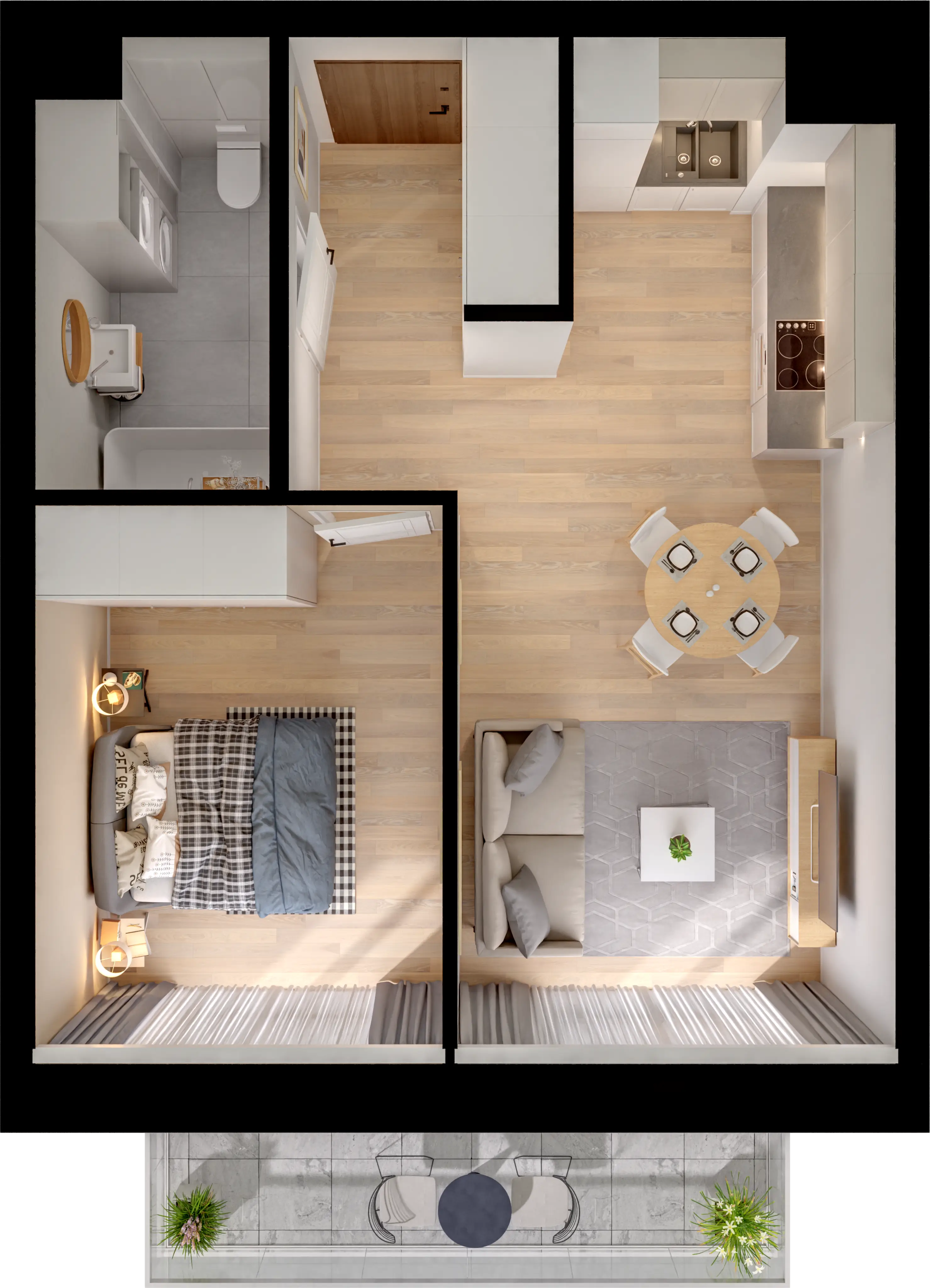 Single flat view