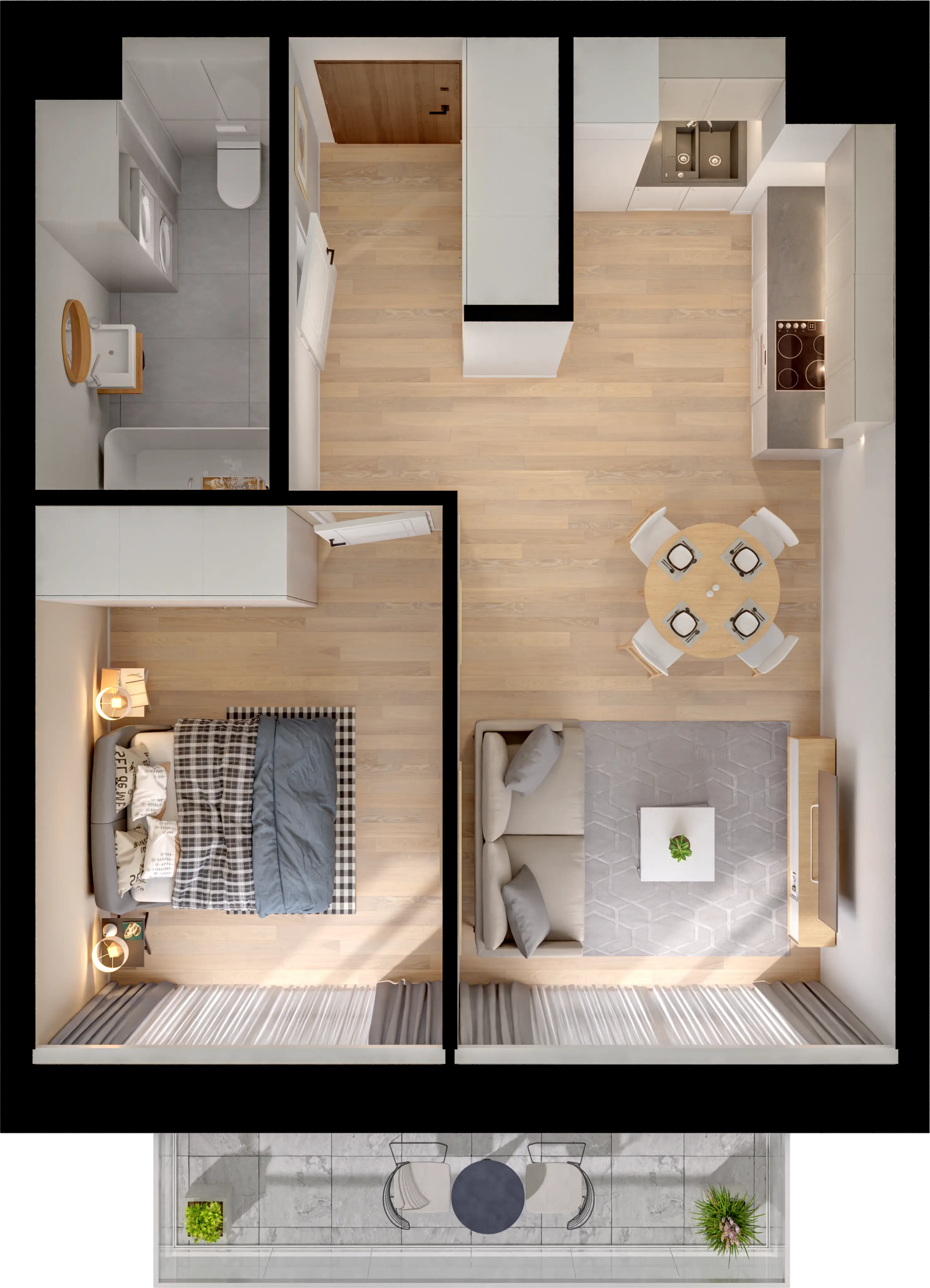 Single flat view