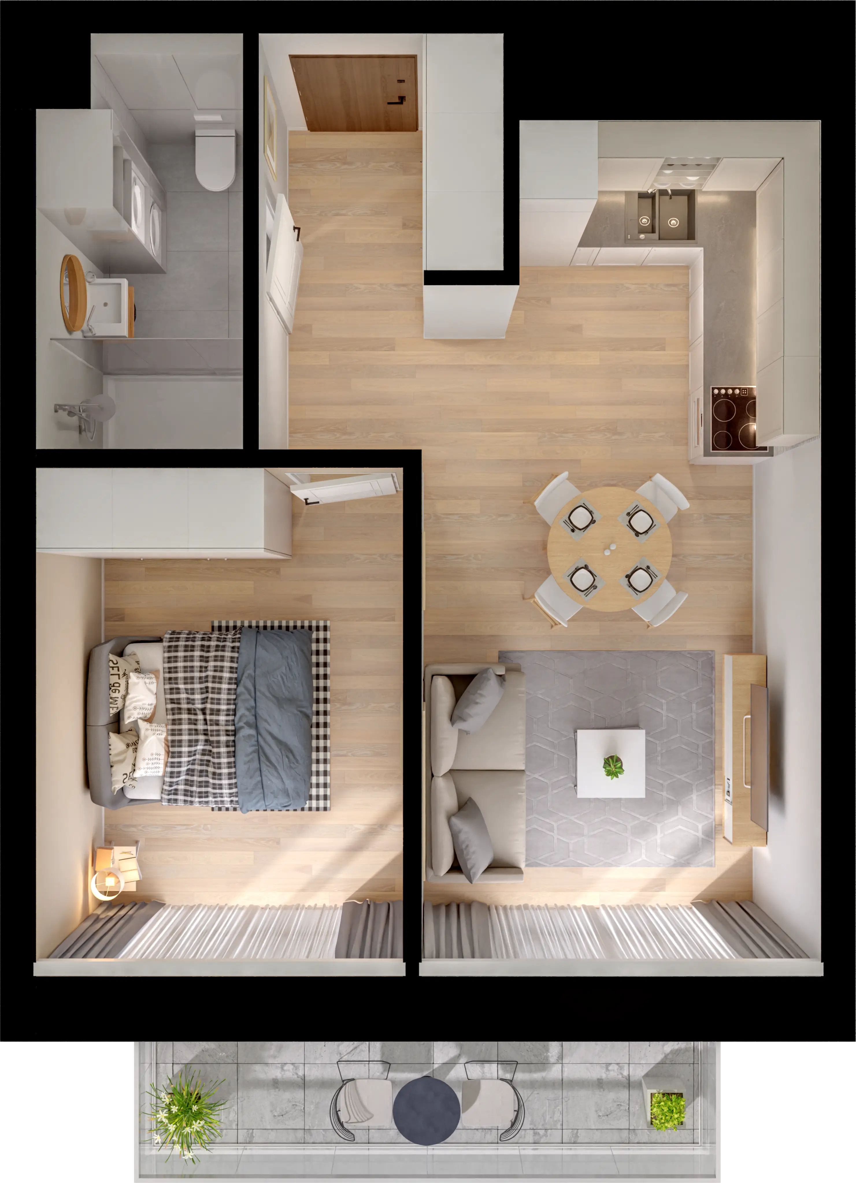 Single flat view
