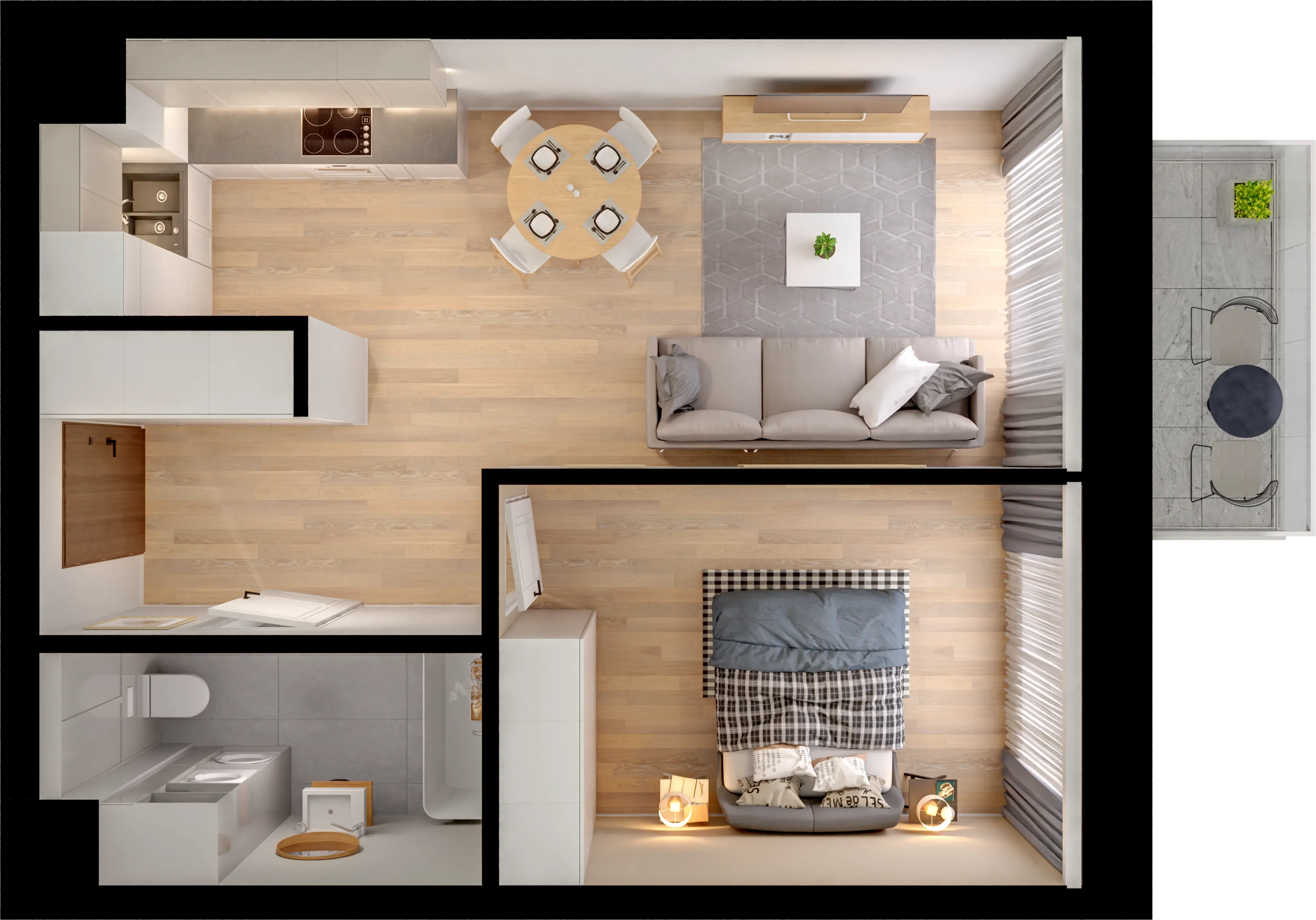 Single flat view