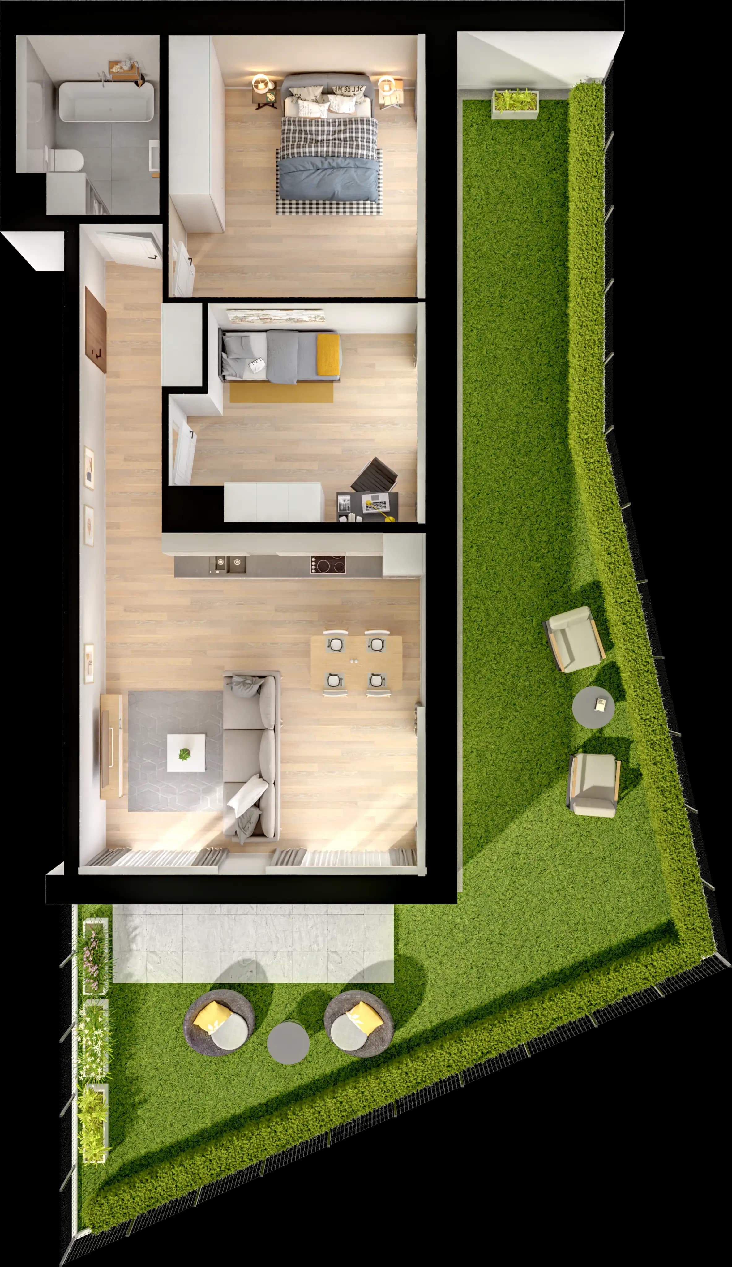 Single flat view