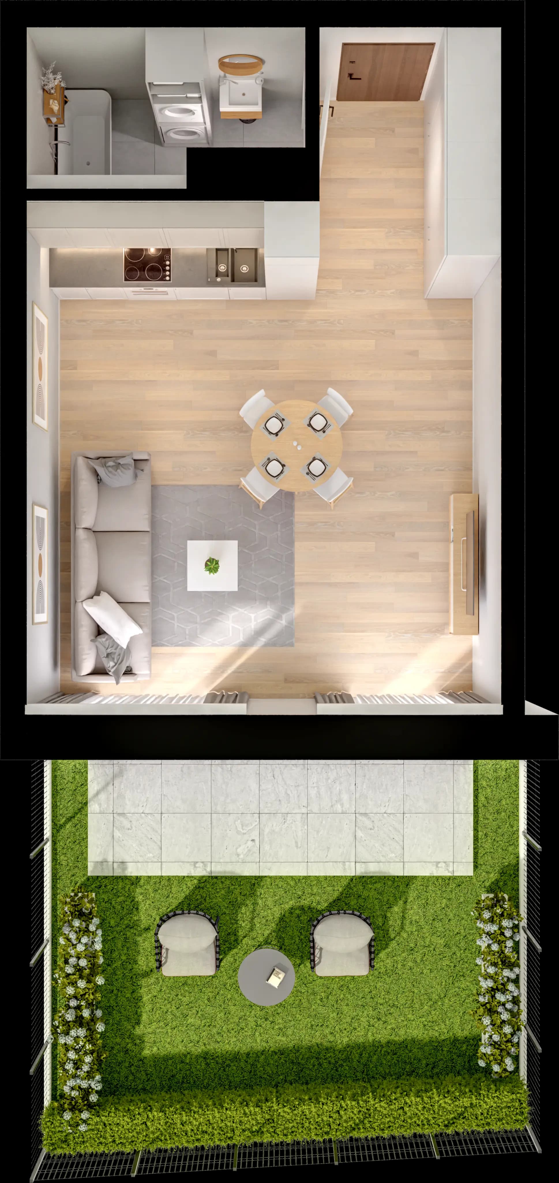 Single flat view