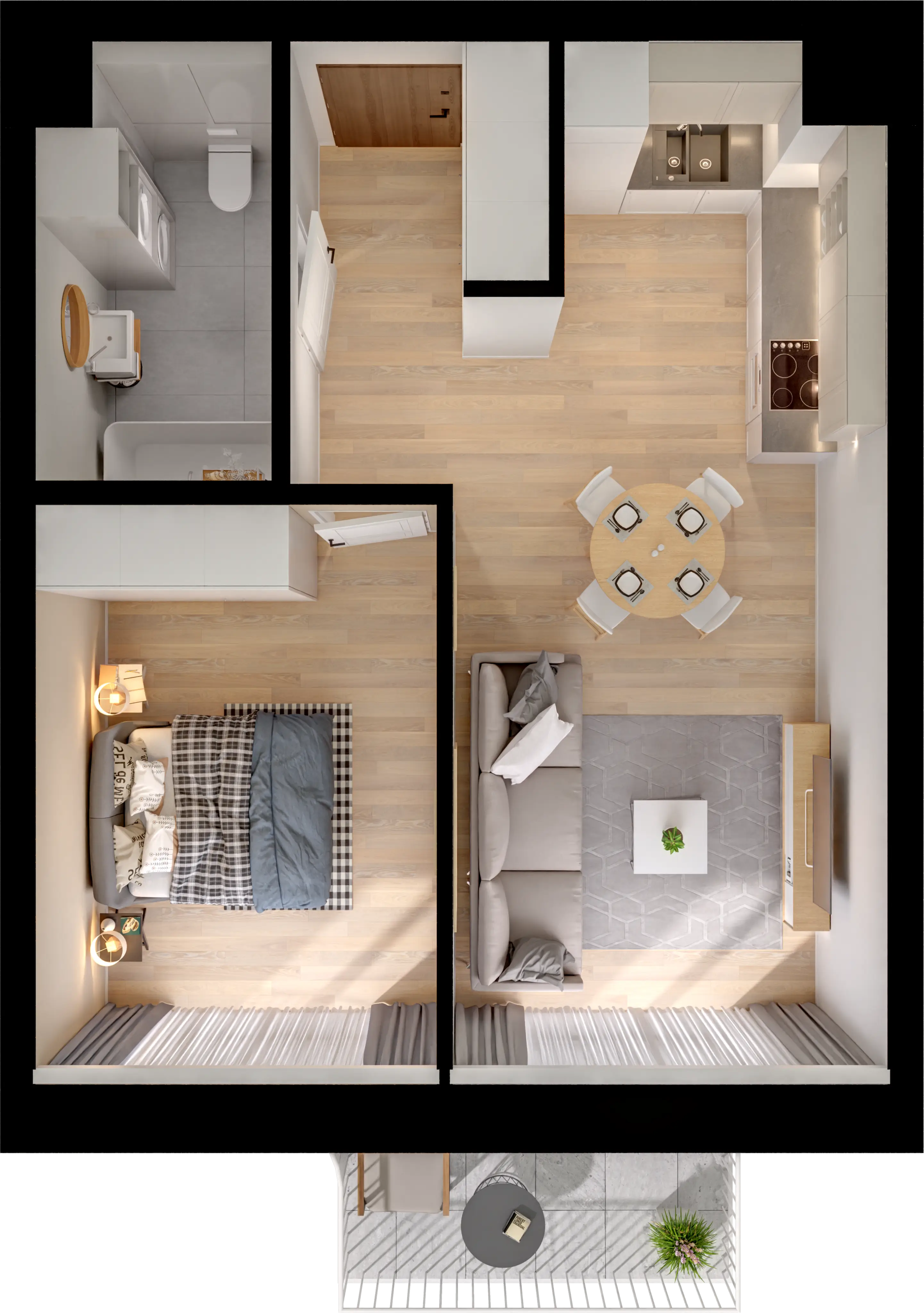 Single flat view
