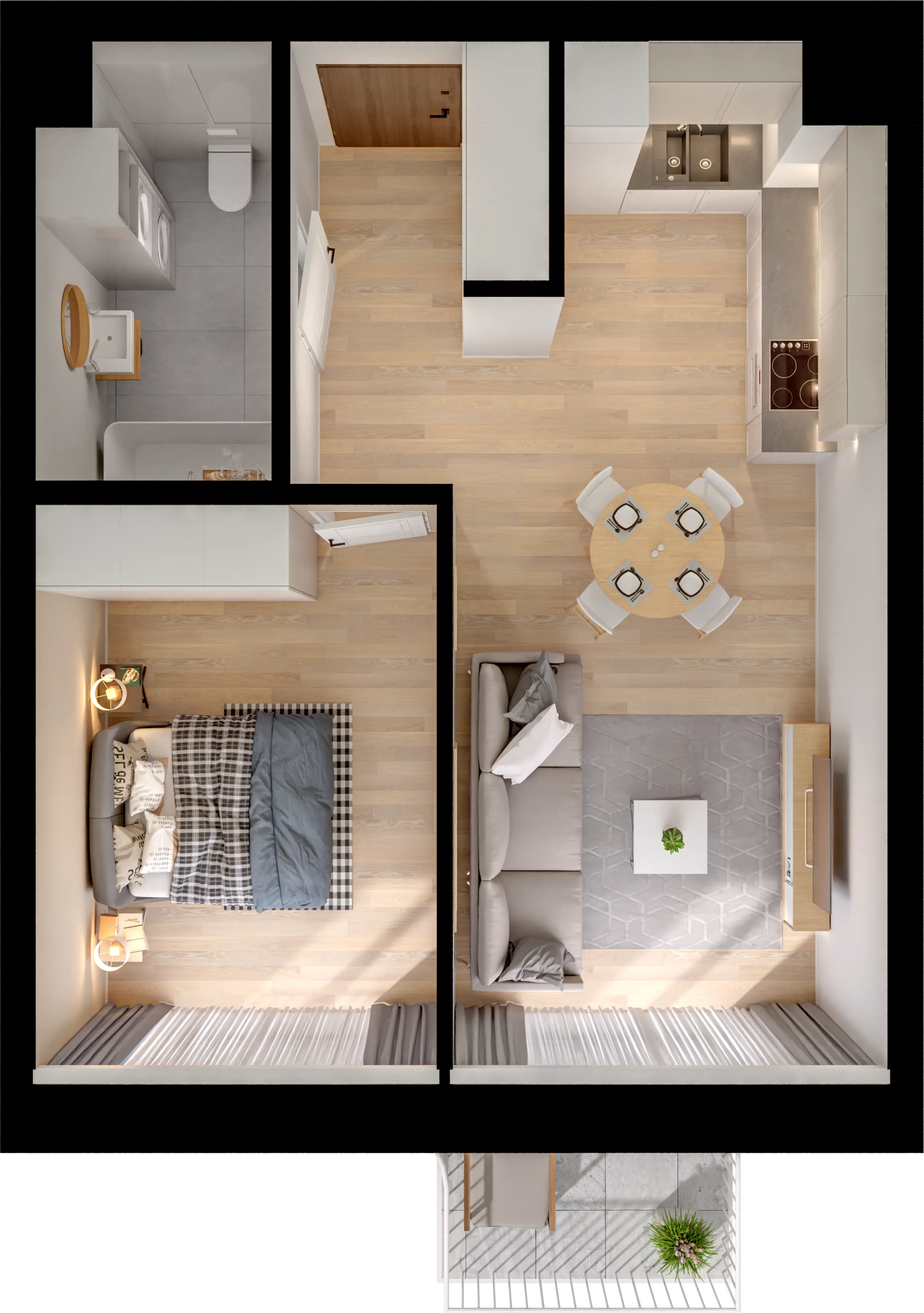 Single flat view