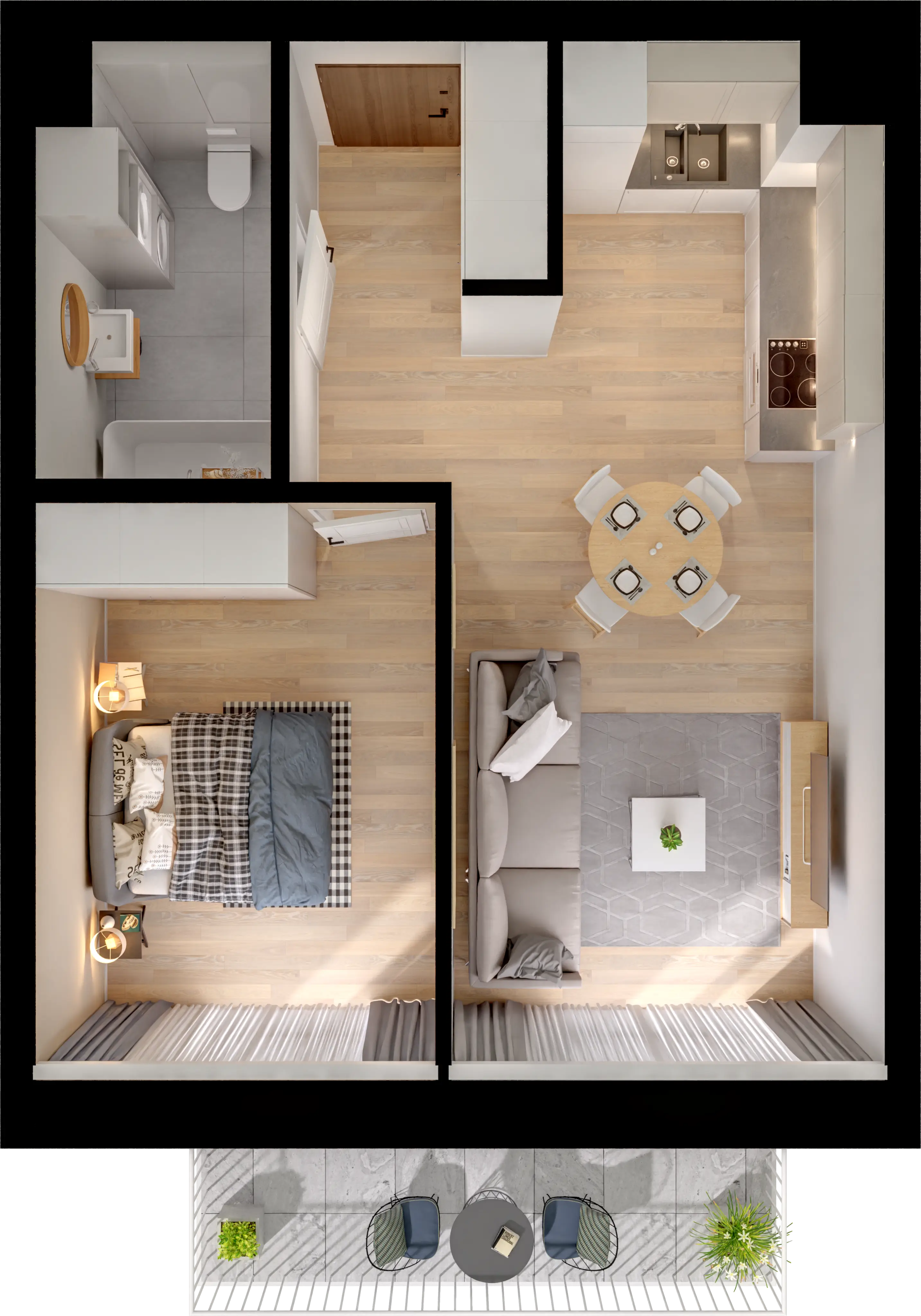Single flat view
