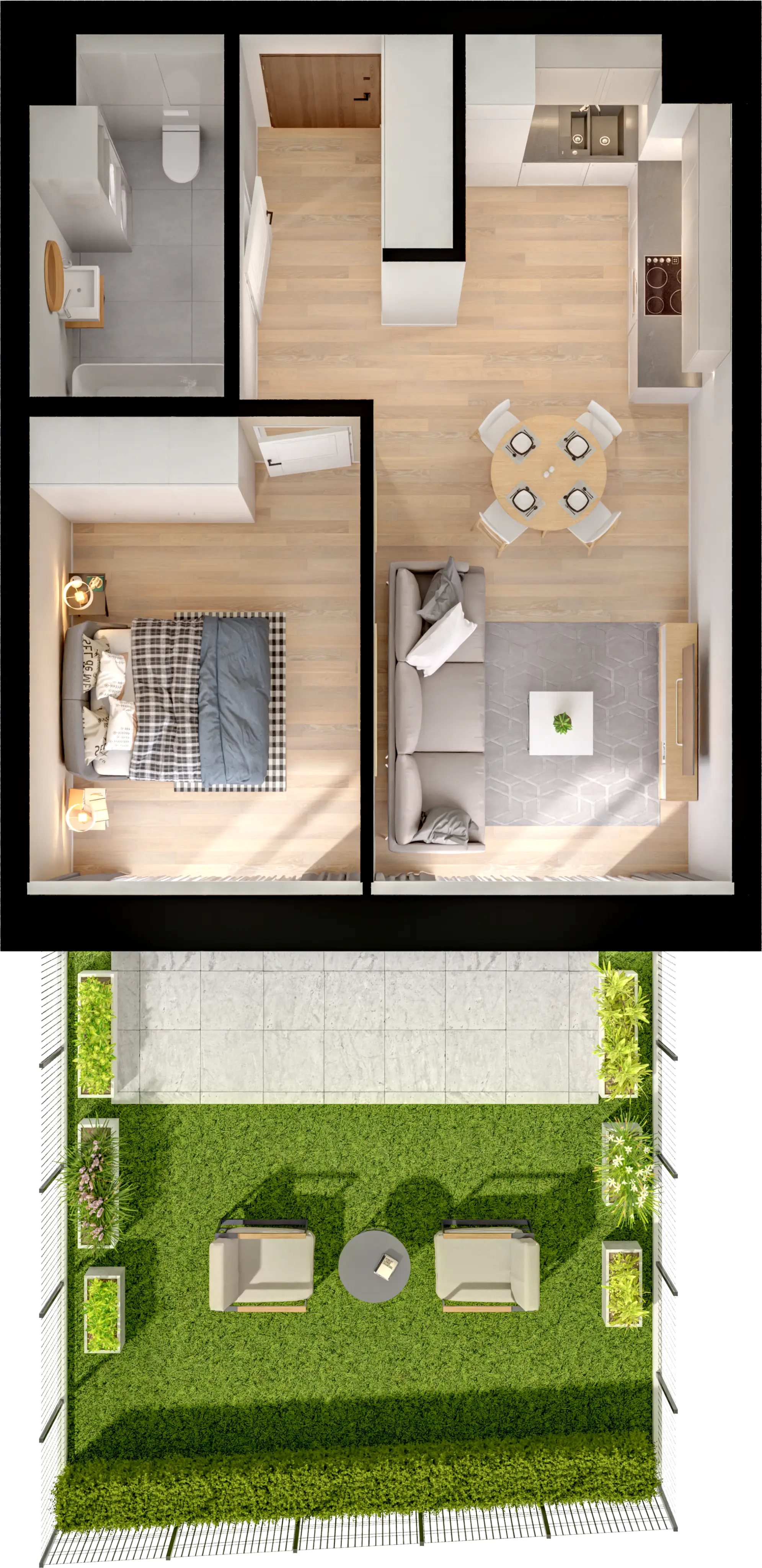 Single flat view