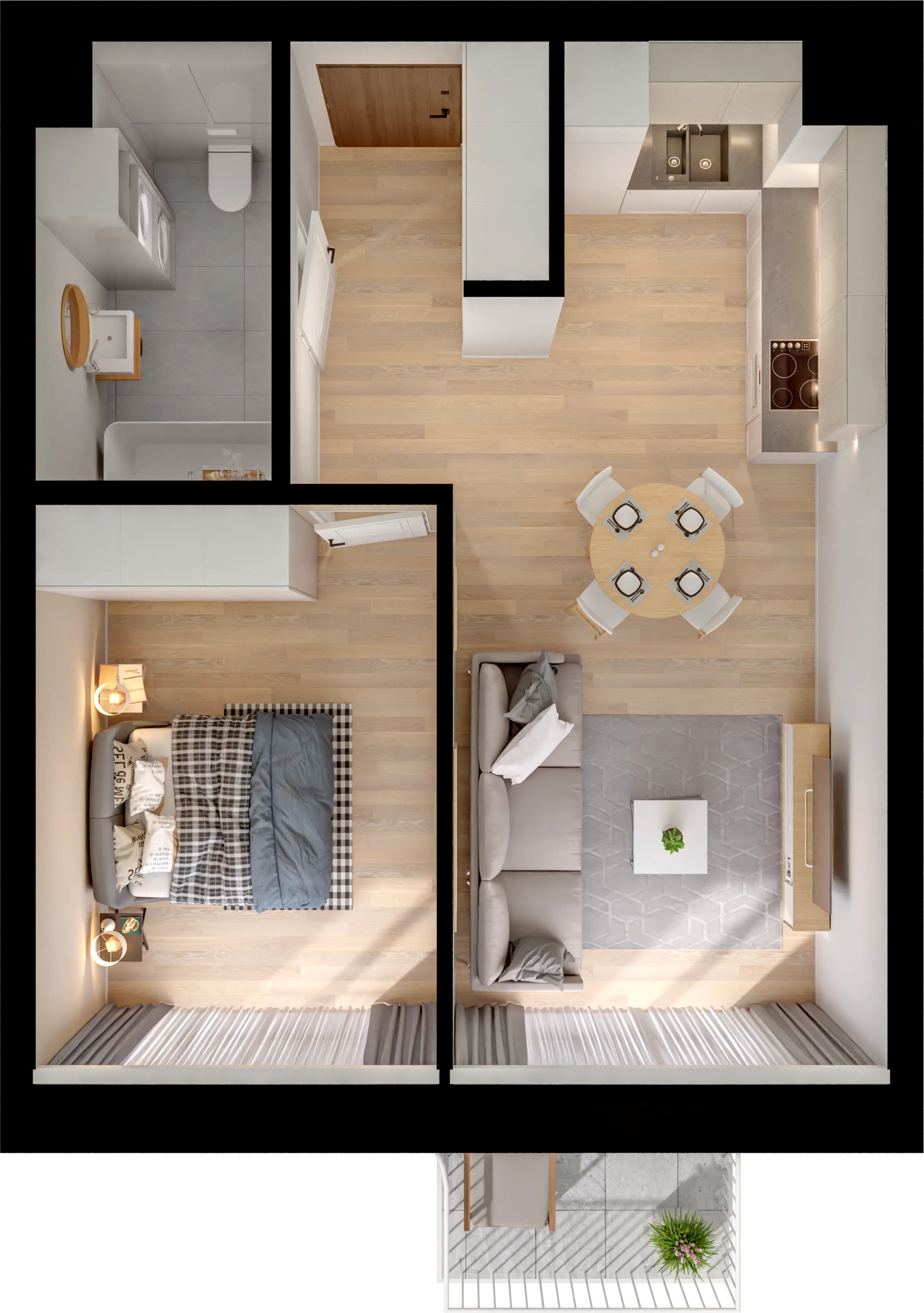 Single flat view