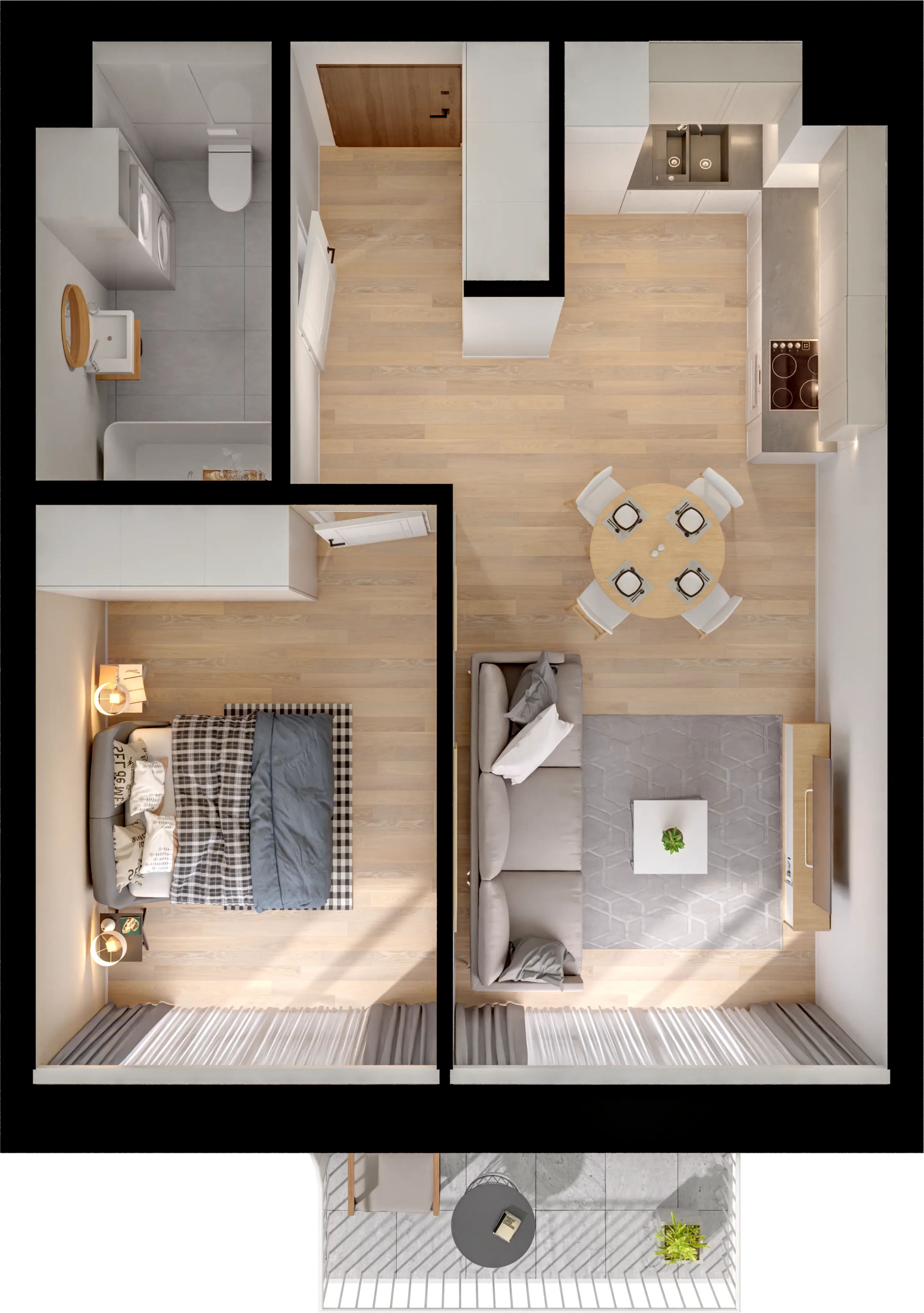 Single flat view