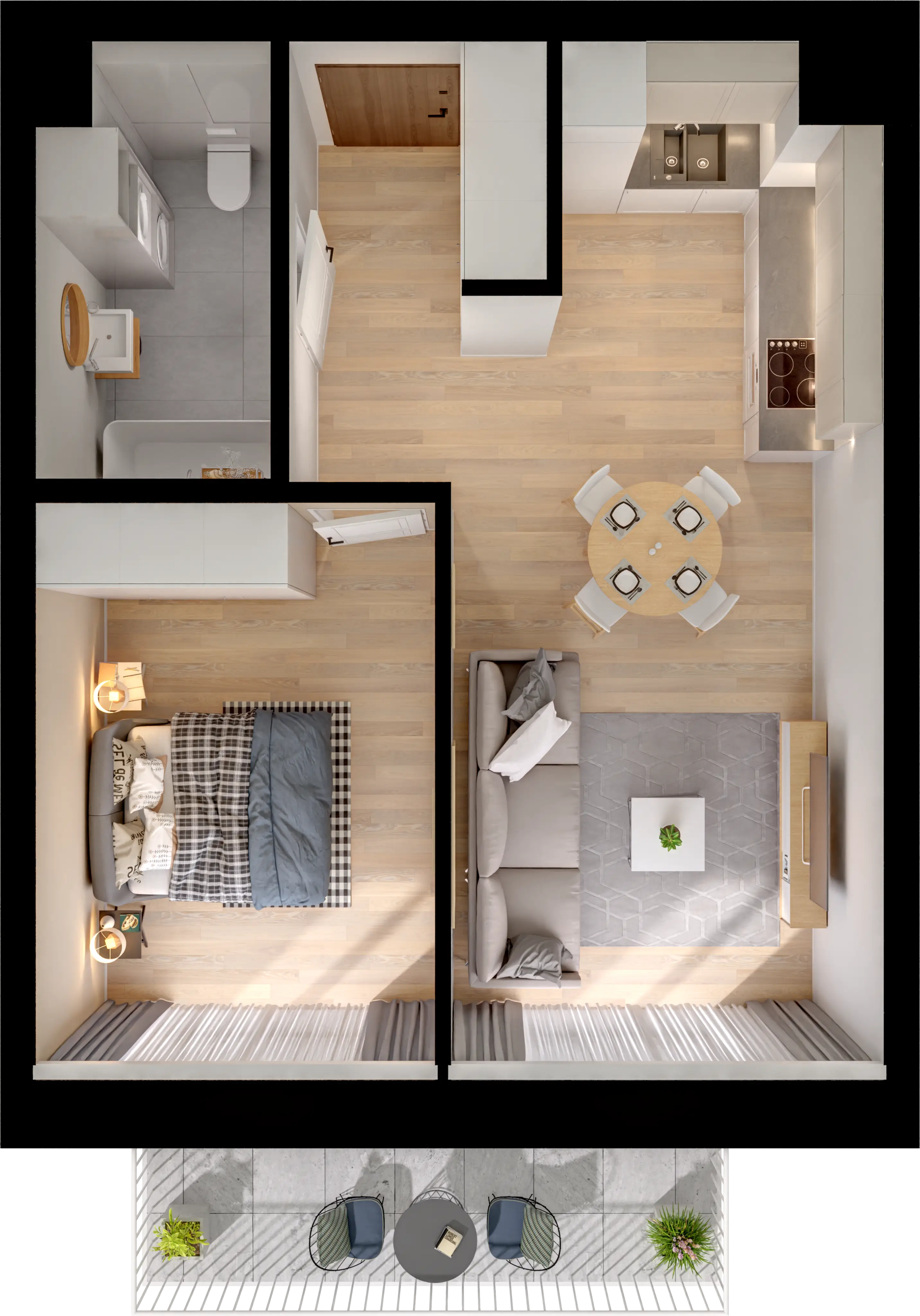 Single flat view