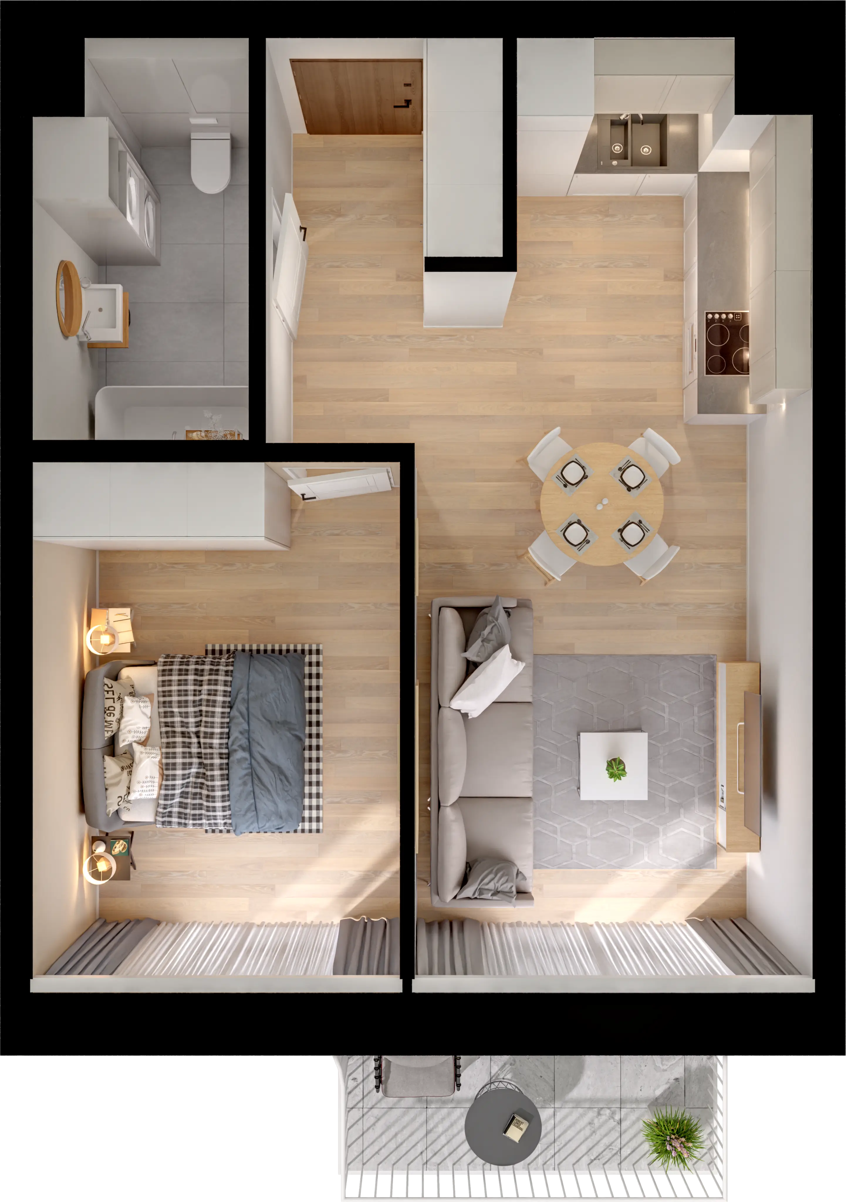 Single flat view