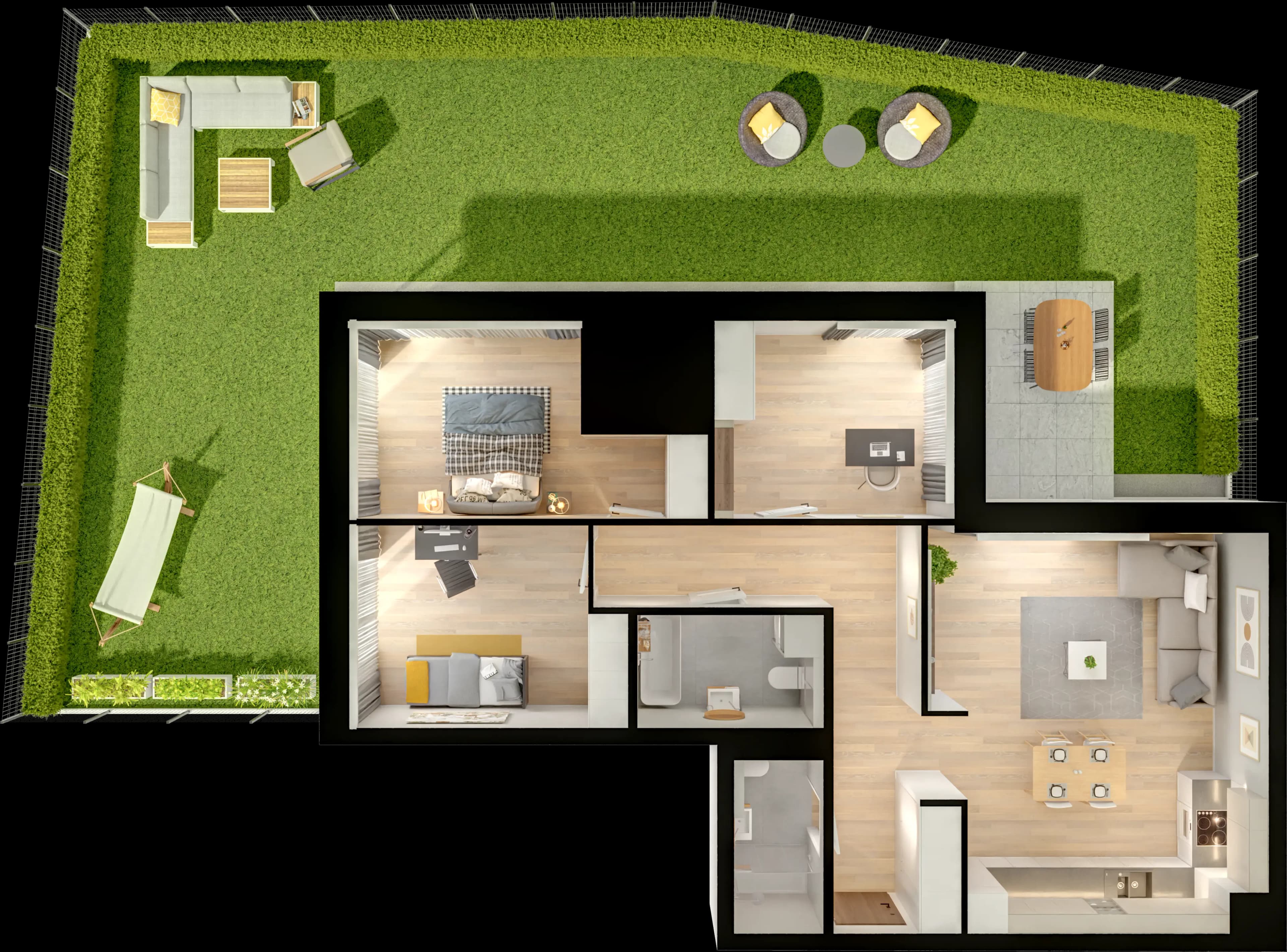 Single flat view