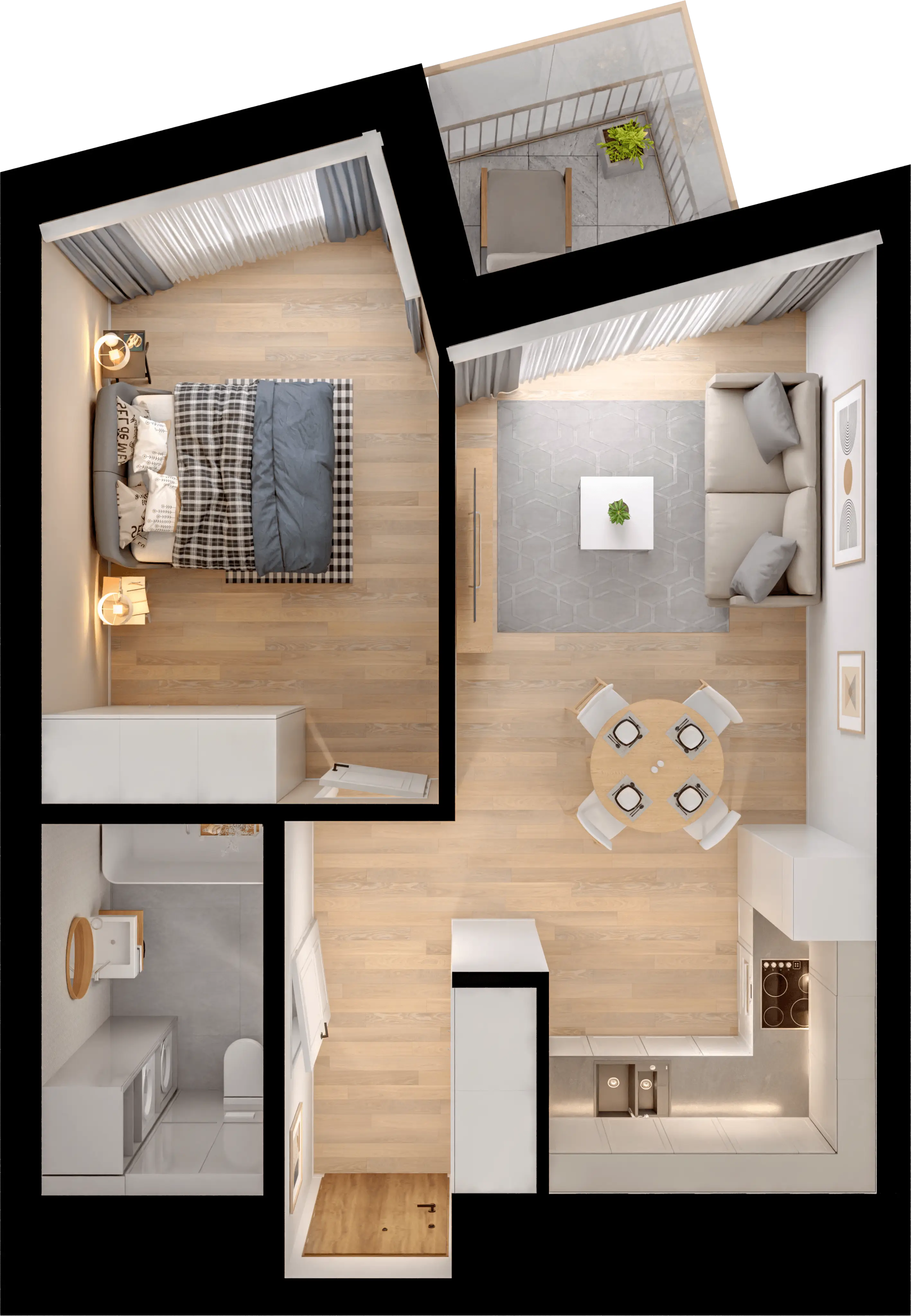 Single flat view