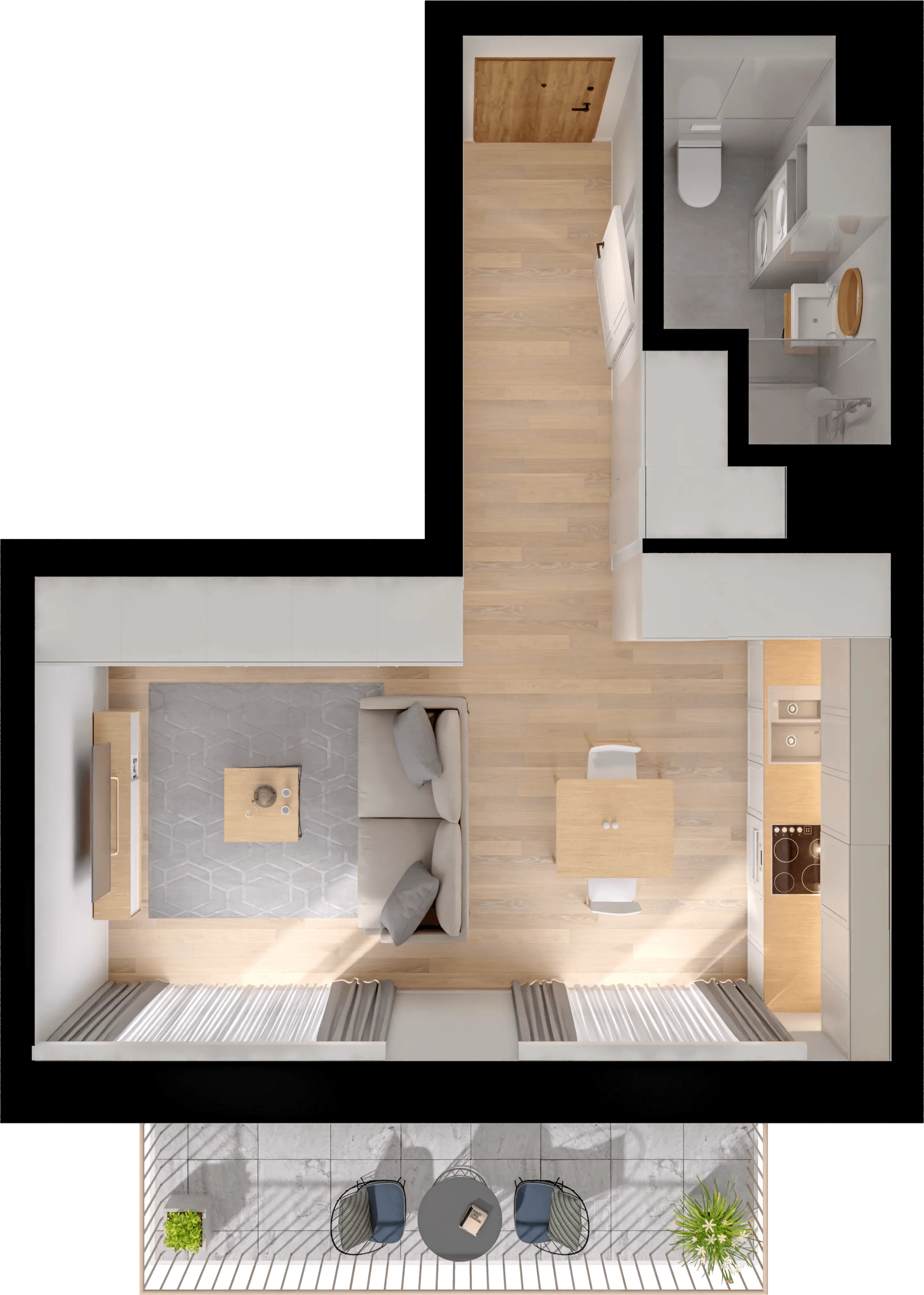 Single flat view