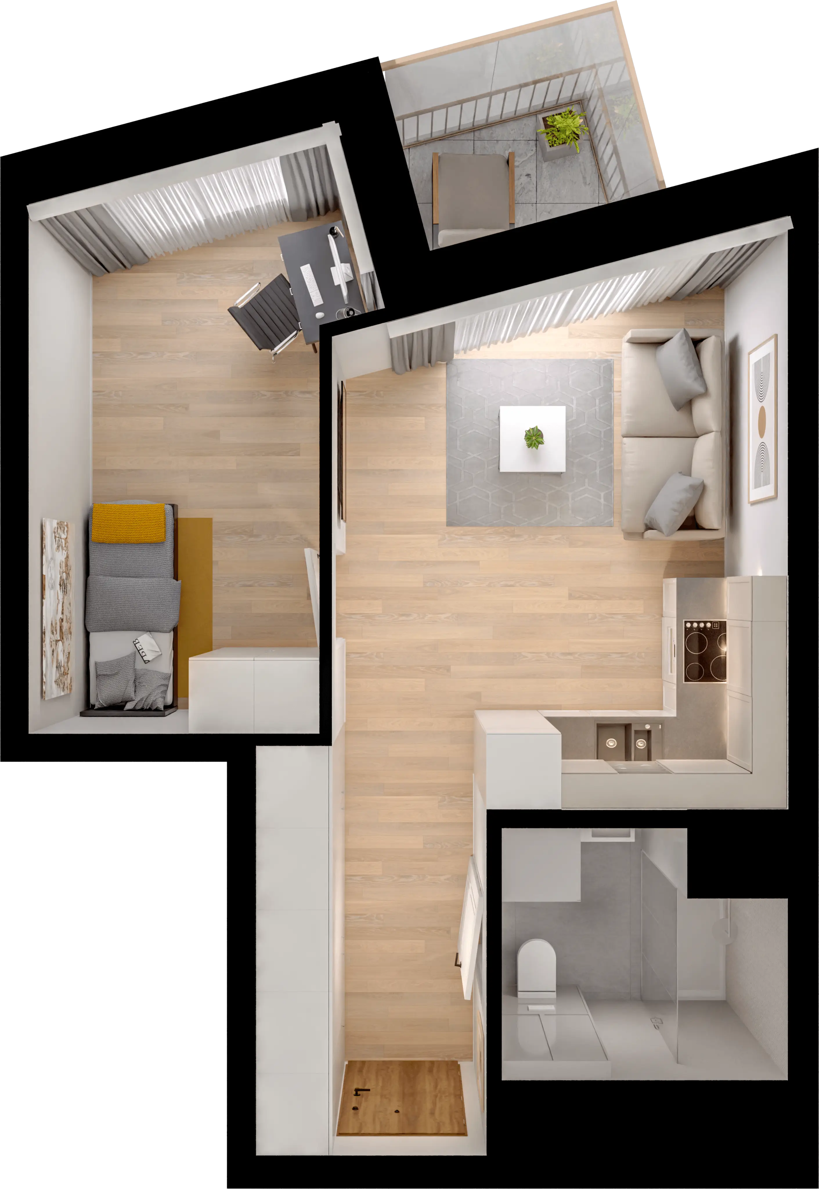 Single flat view