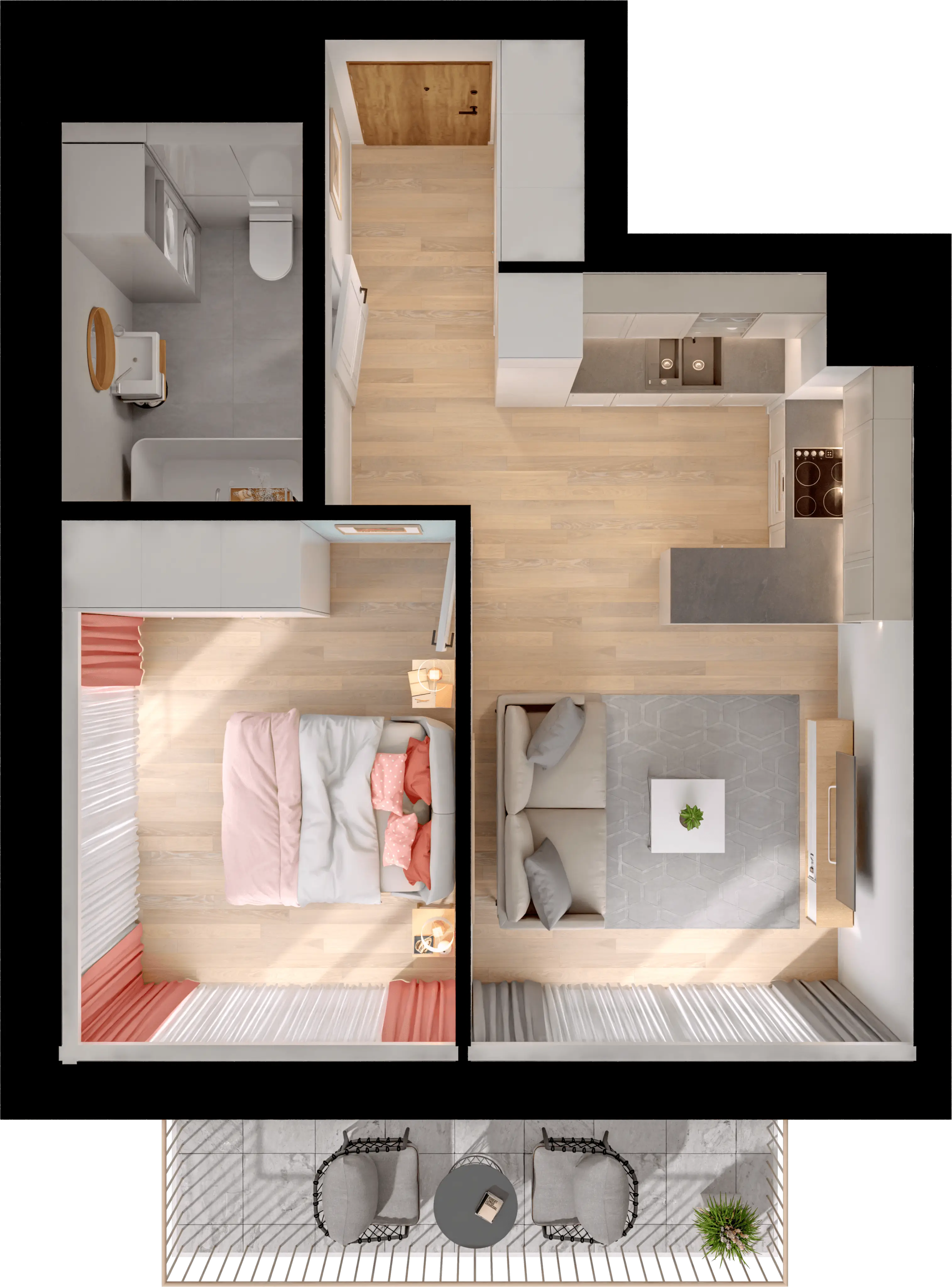 Single flat view