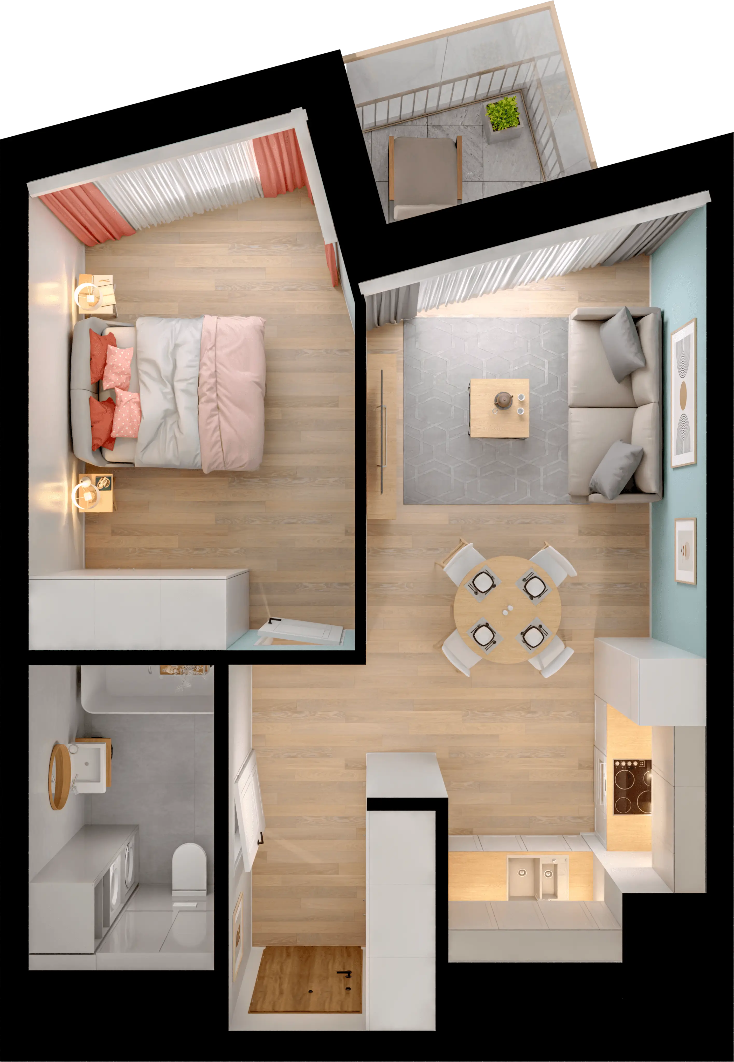 Single flat view