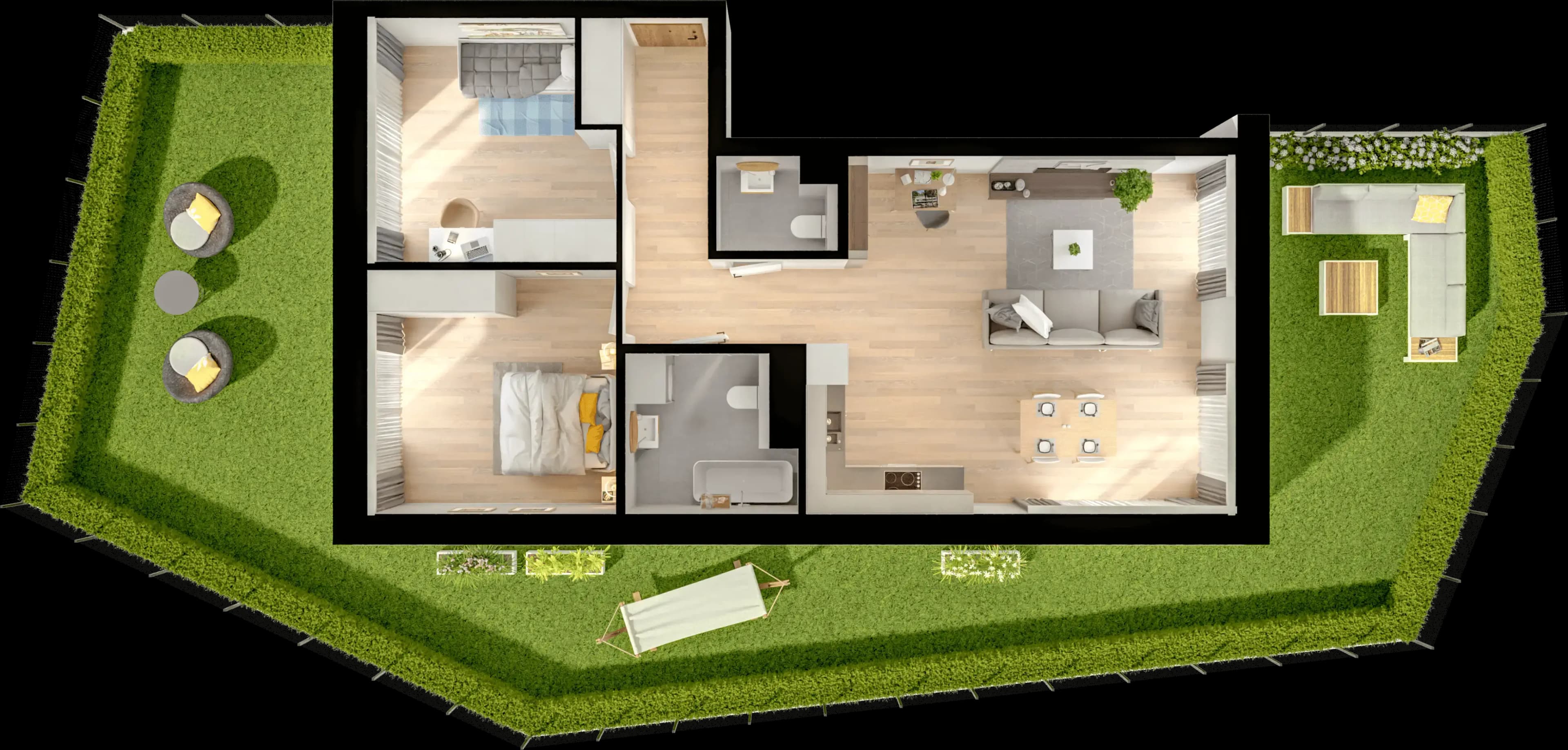 Single flat view