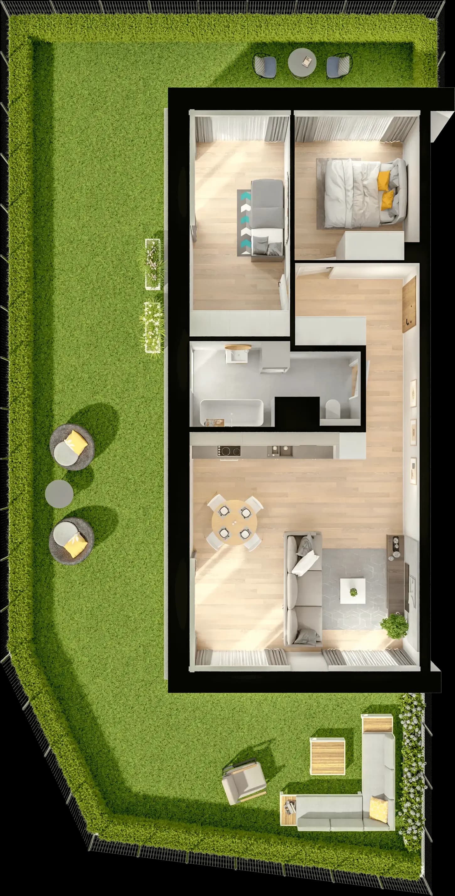 Single flat view