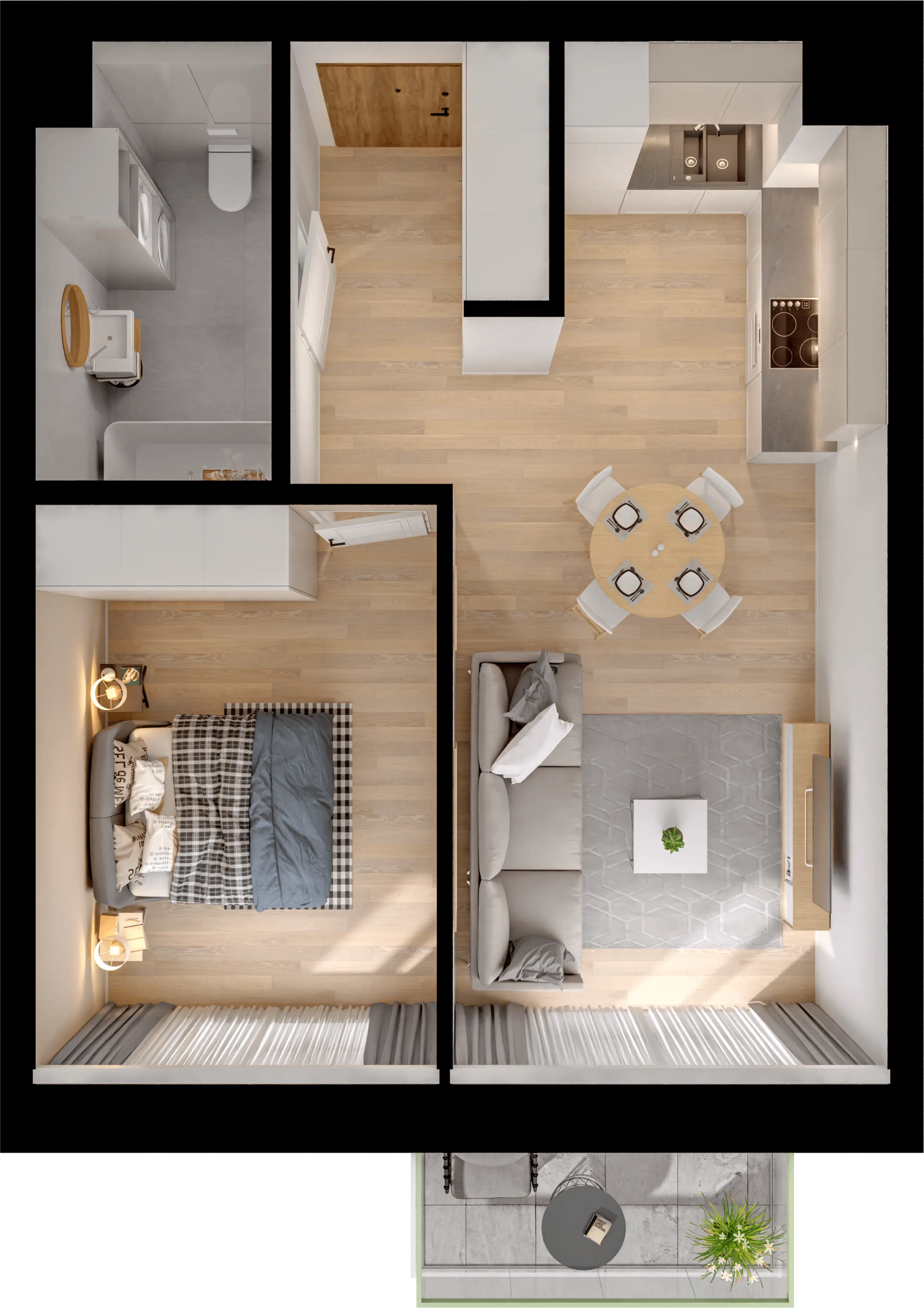 Single flat view