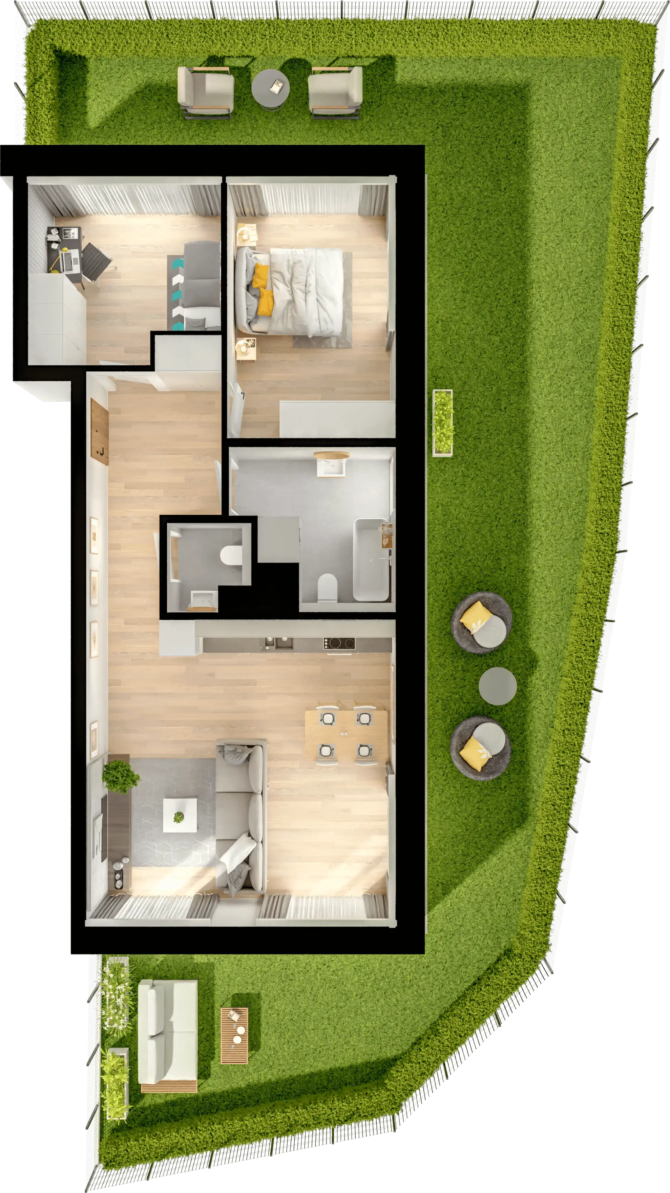 Single flat view