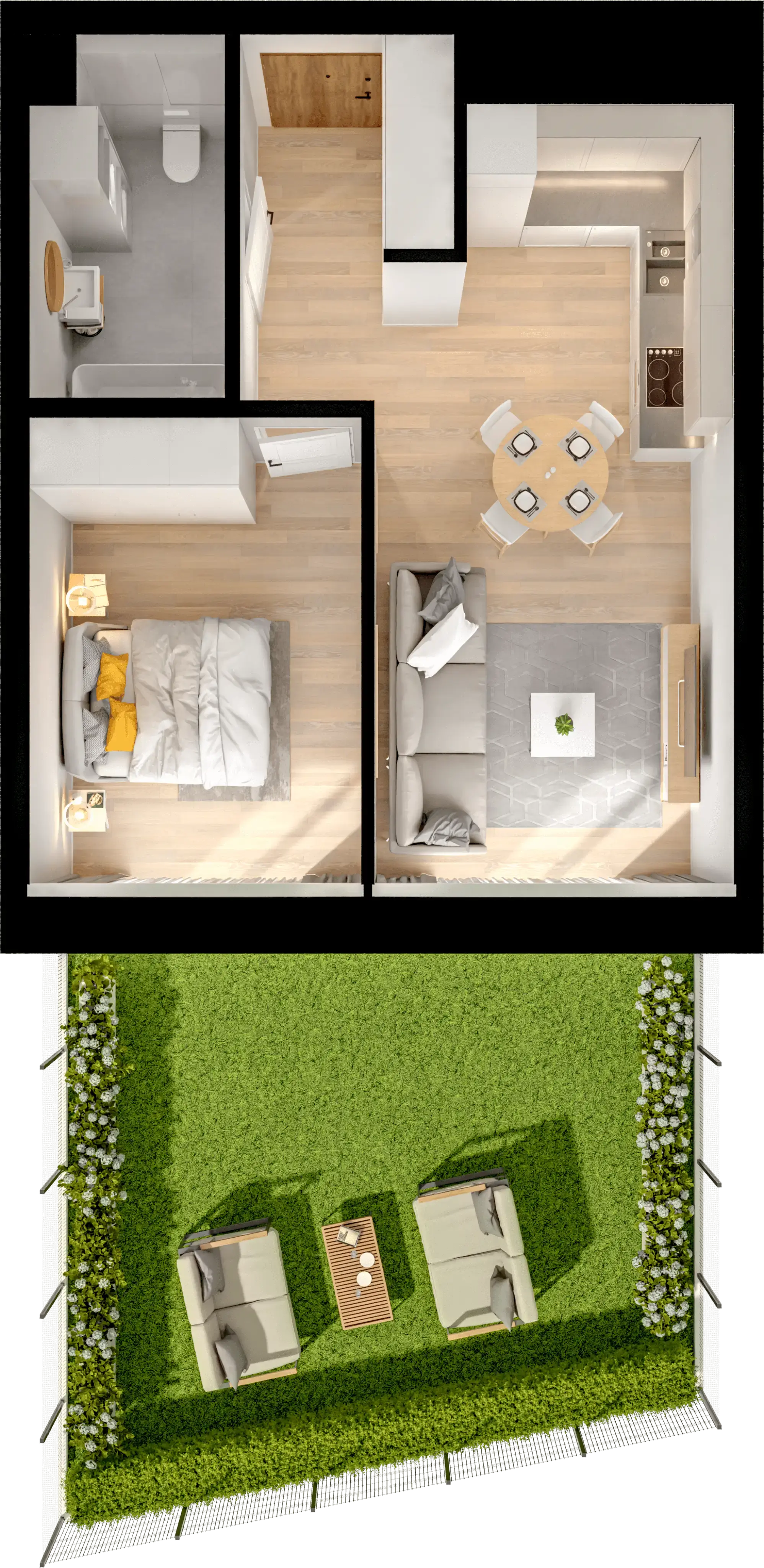 Single flat view