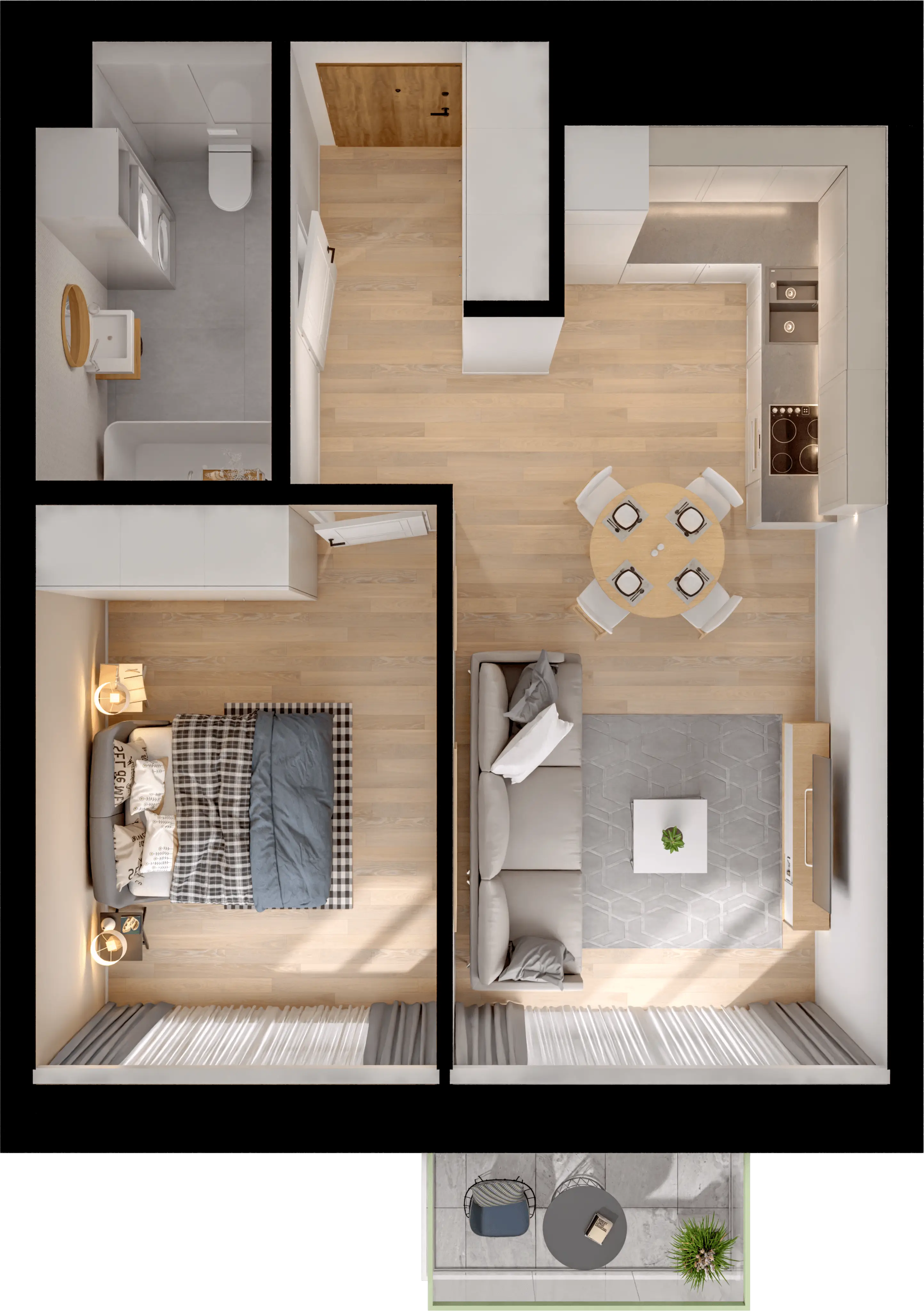Single flat view