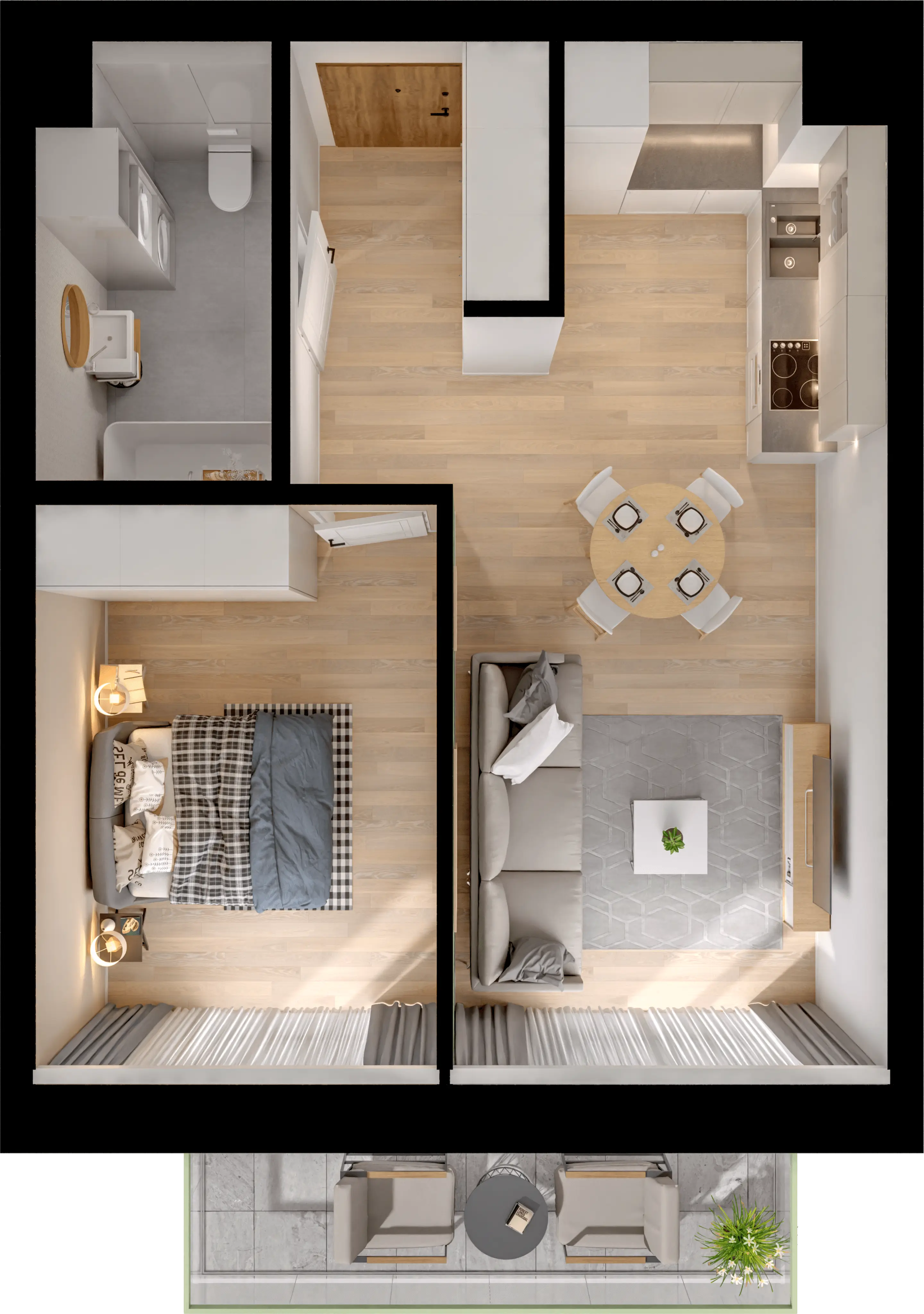 Single flat view