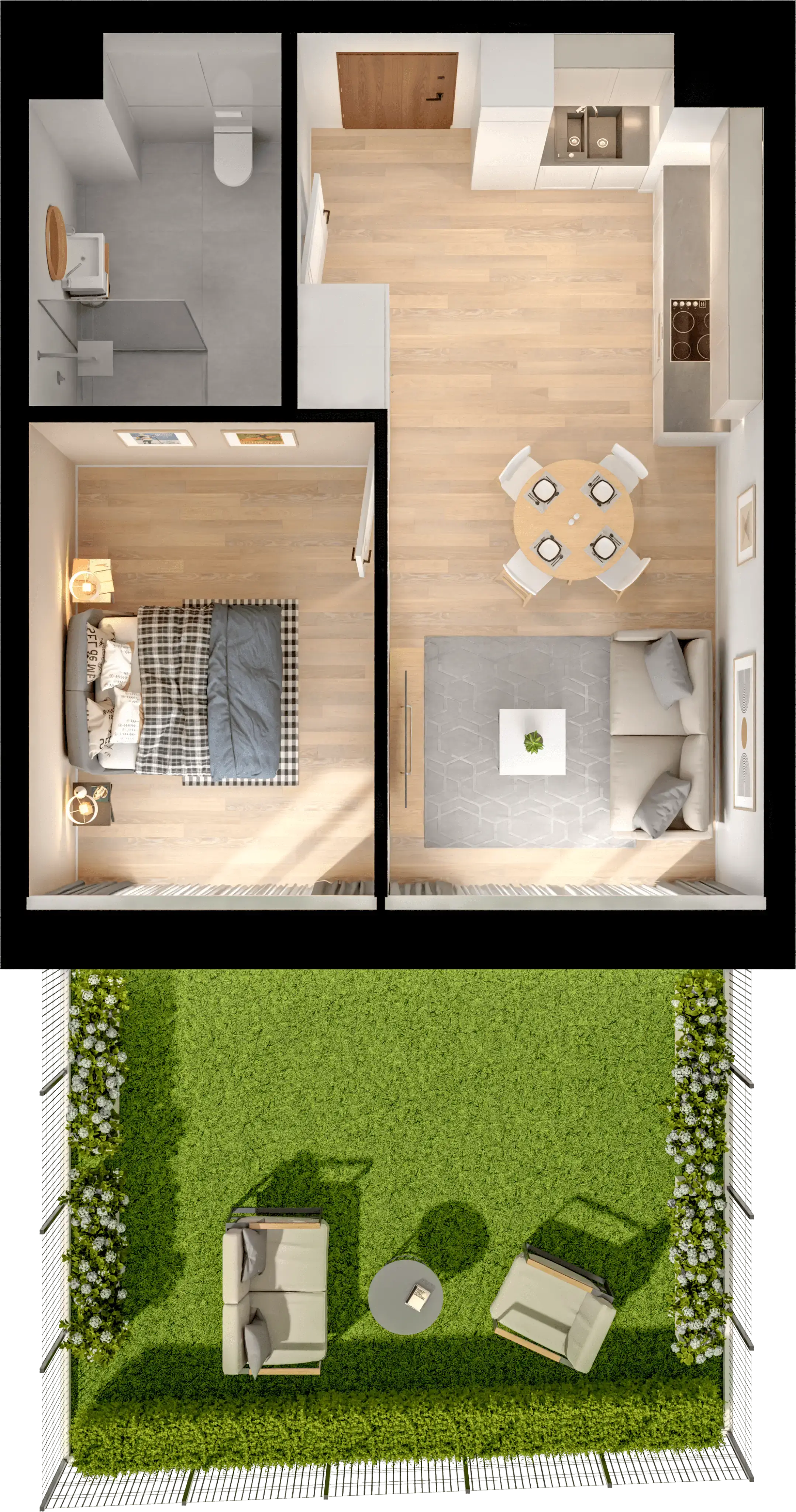 Single flat view