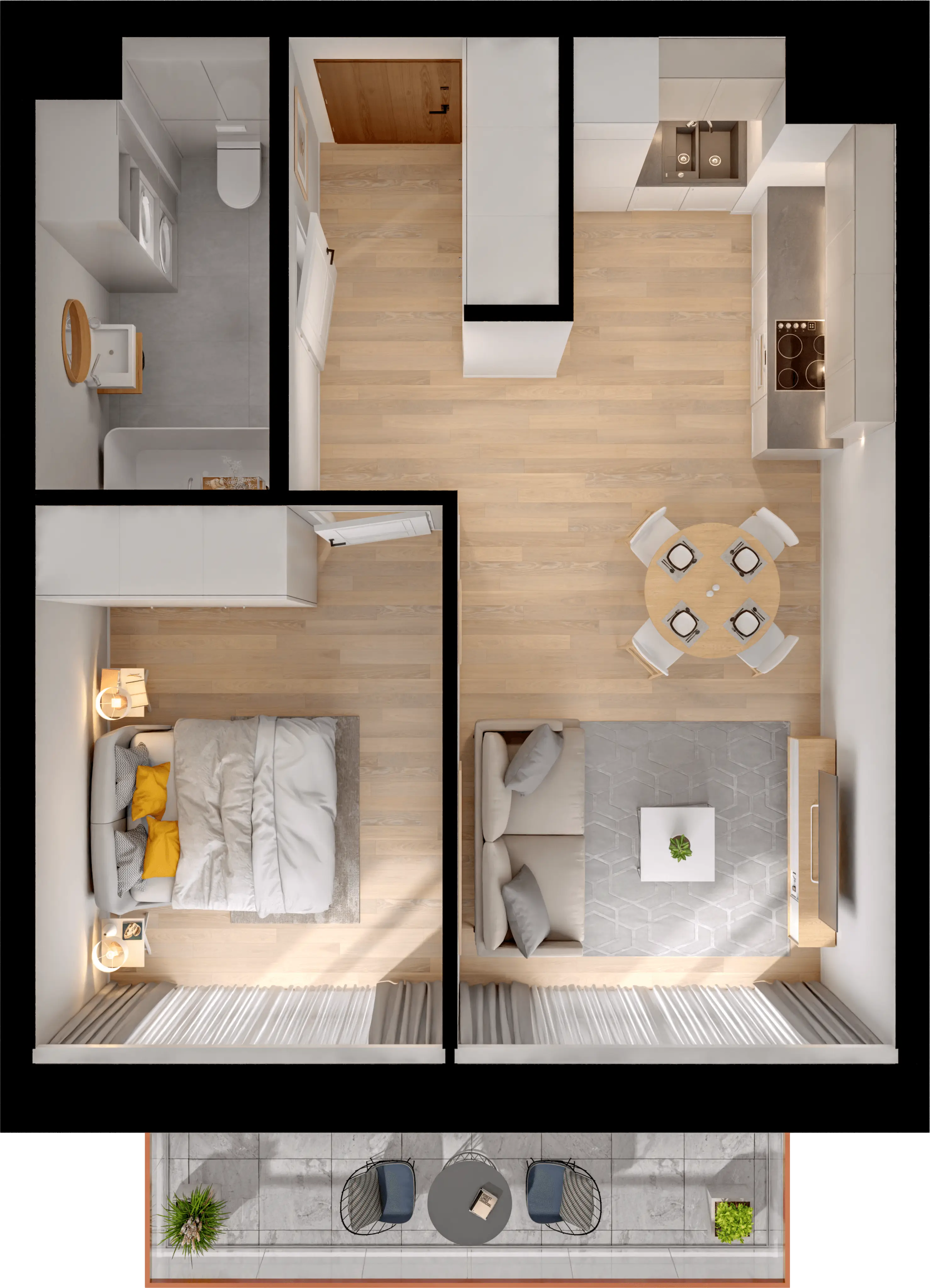 Single flat view
