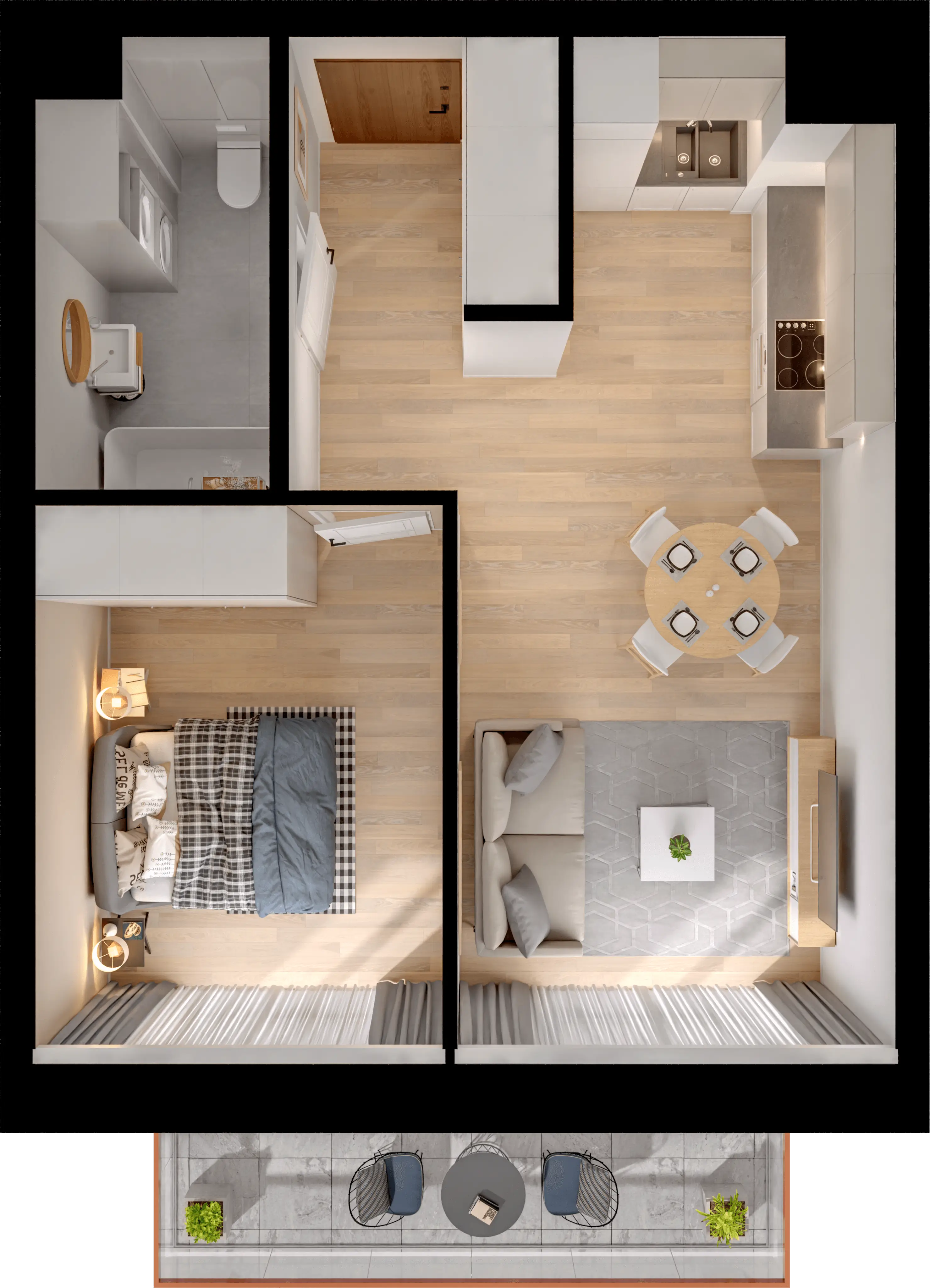 Single flat view