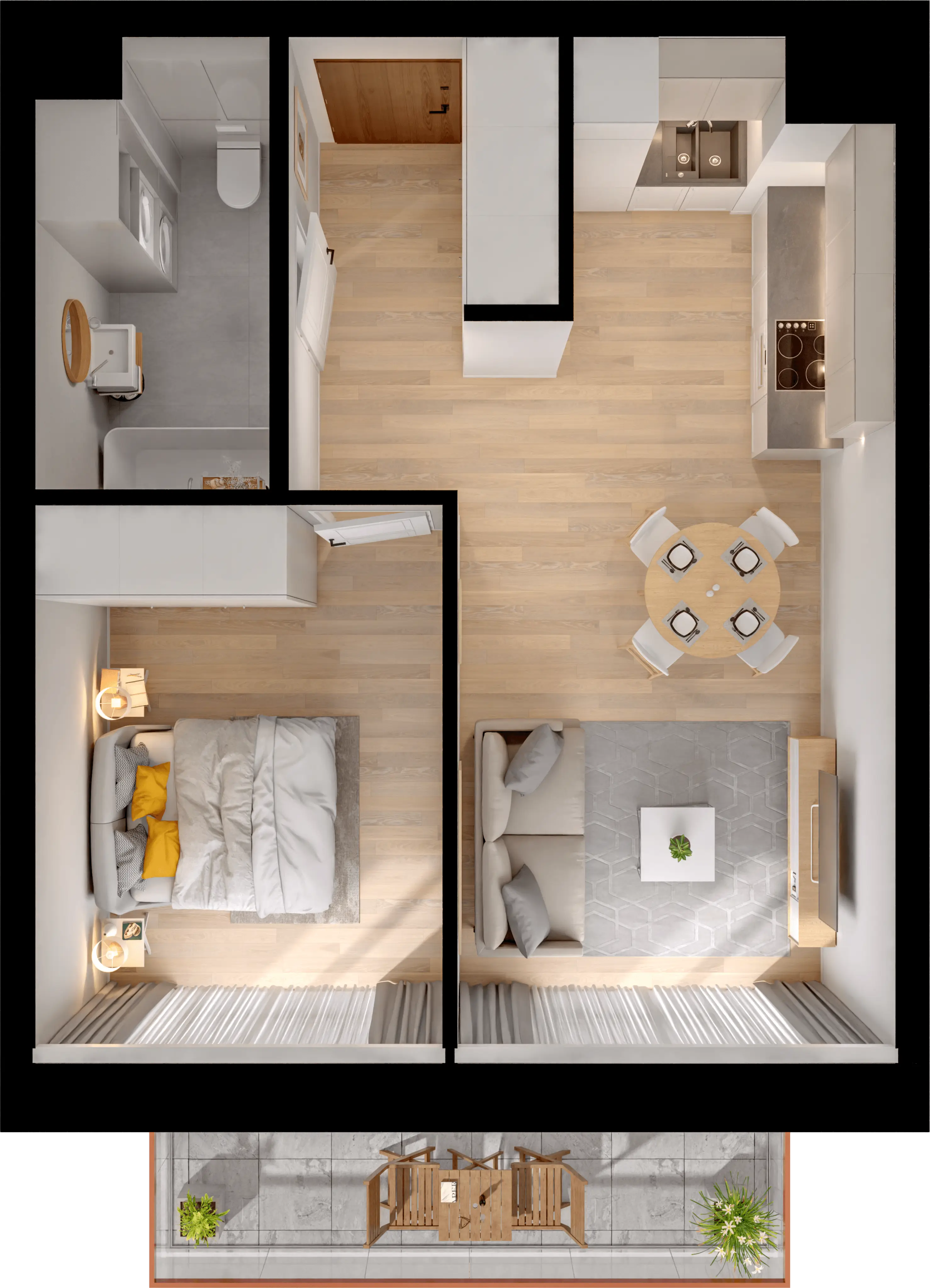 Single flat view