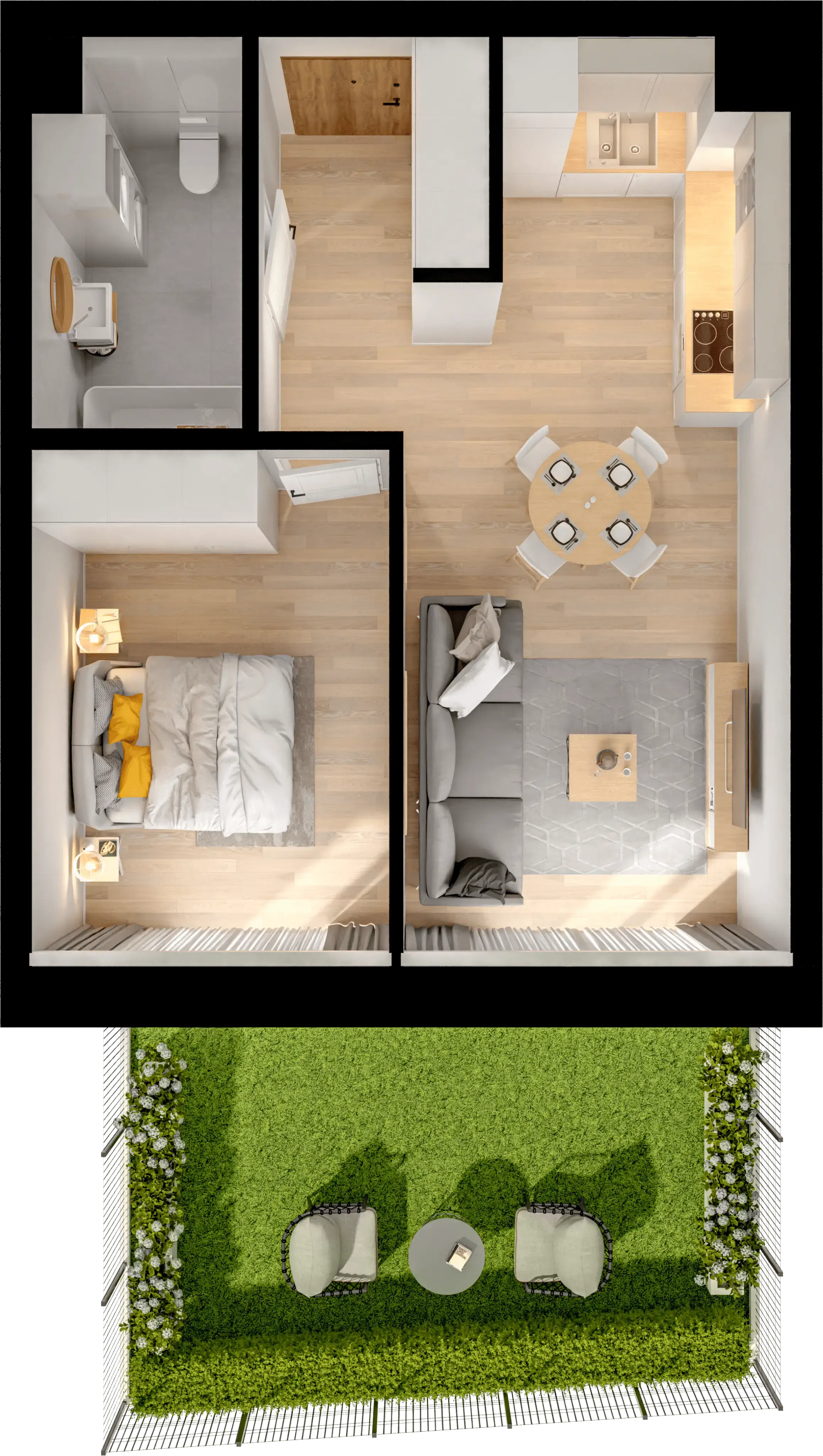 Single flat view