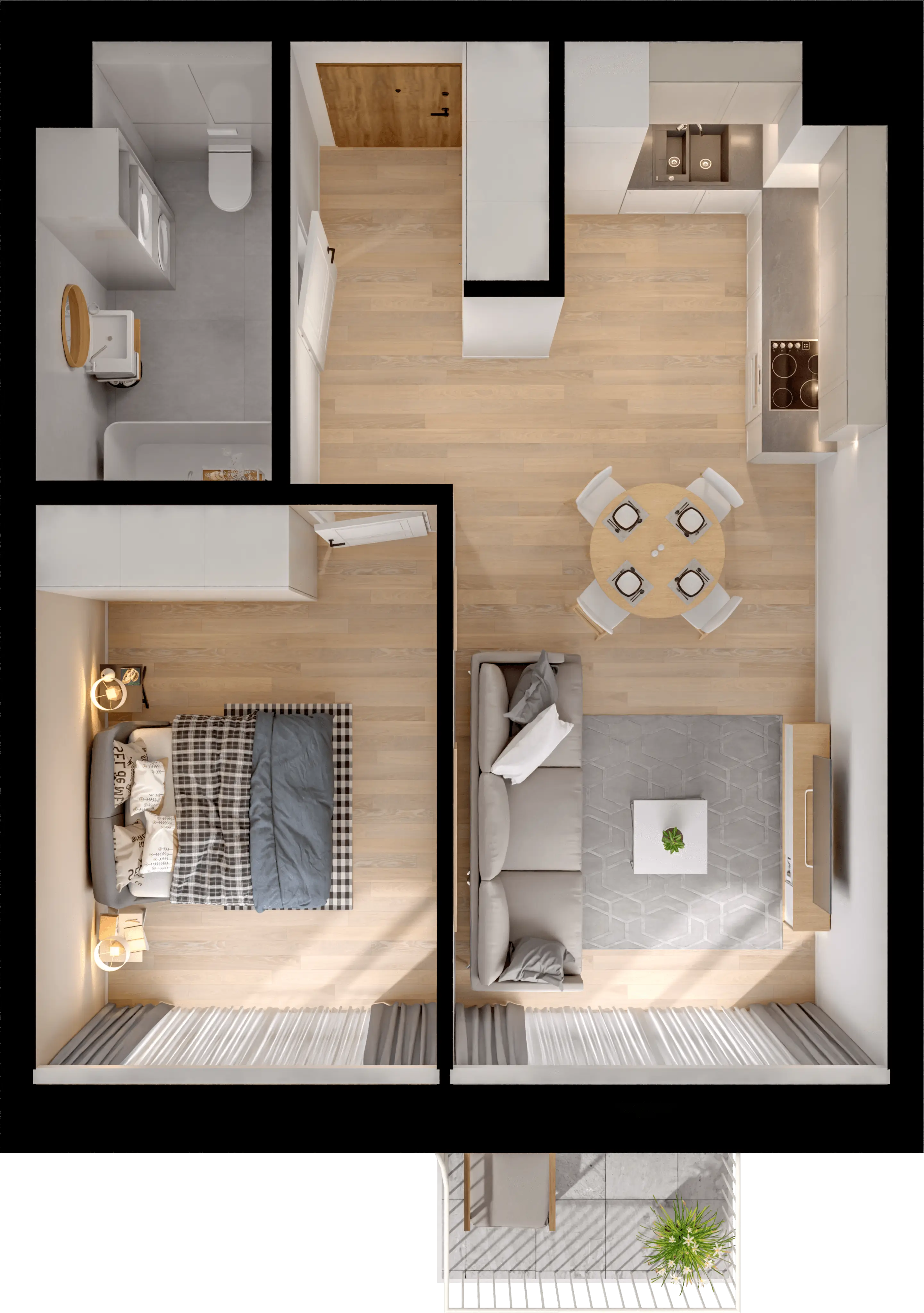 Single flat view