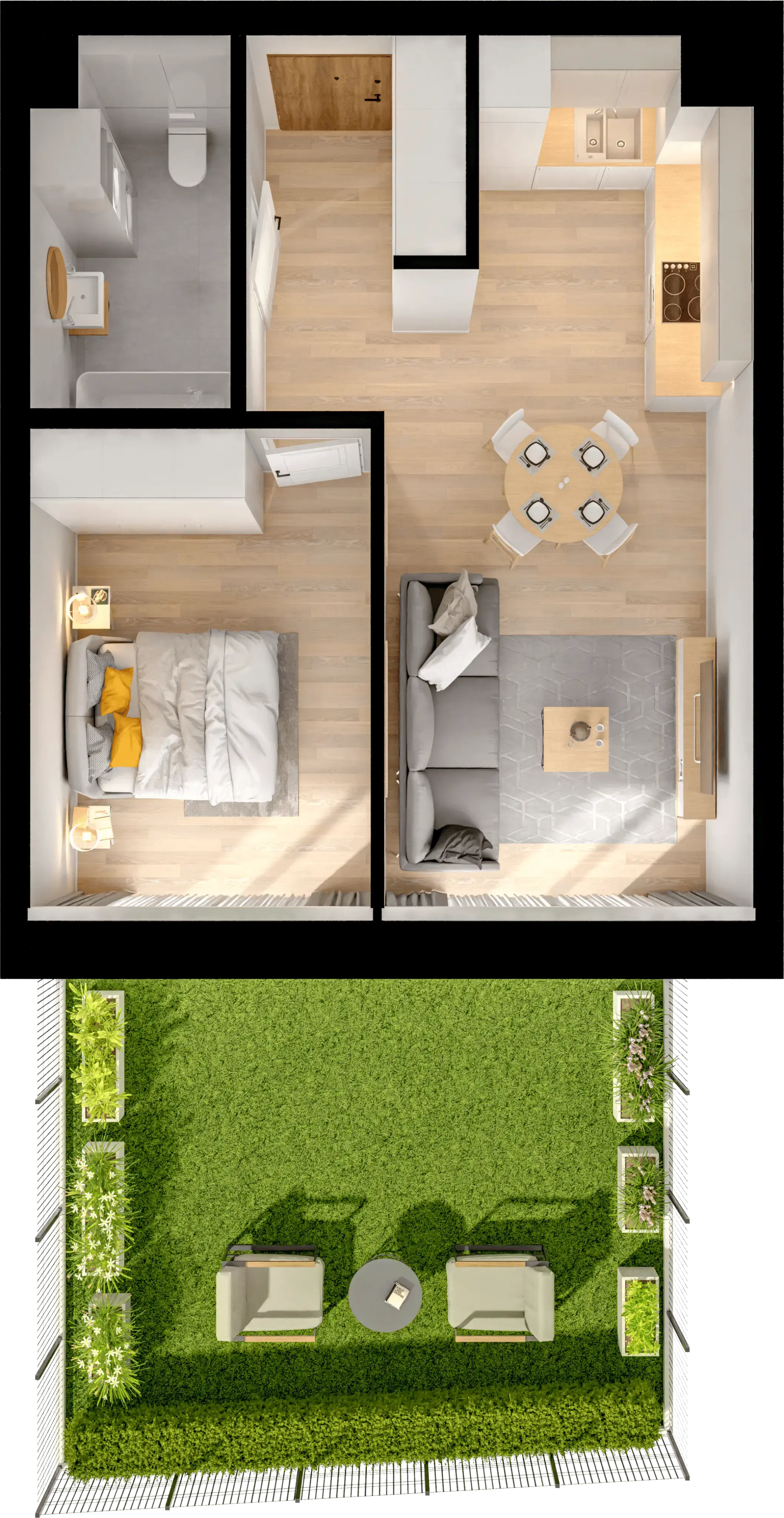Single flat view