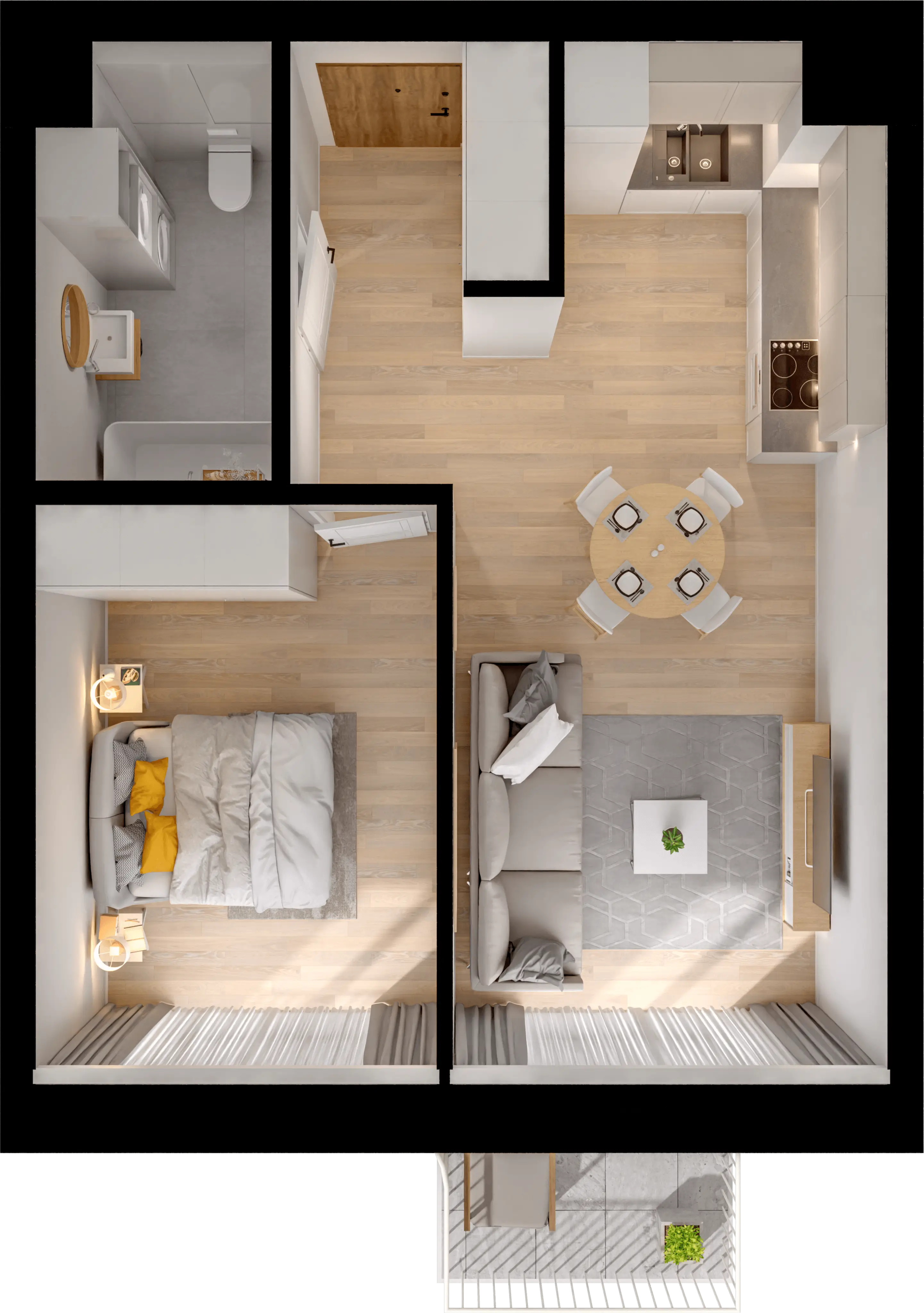 Single flat view