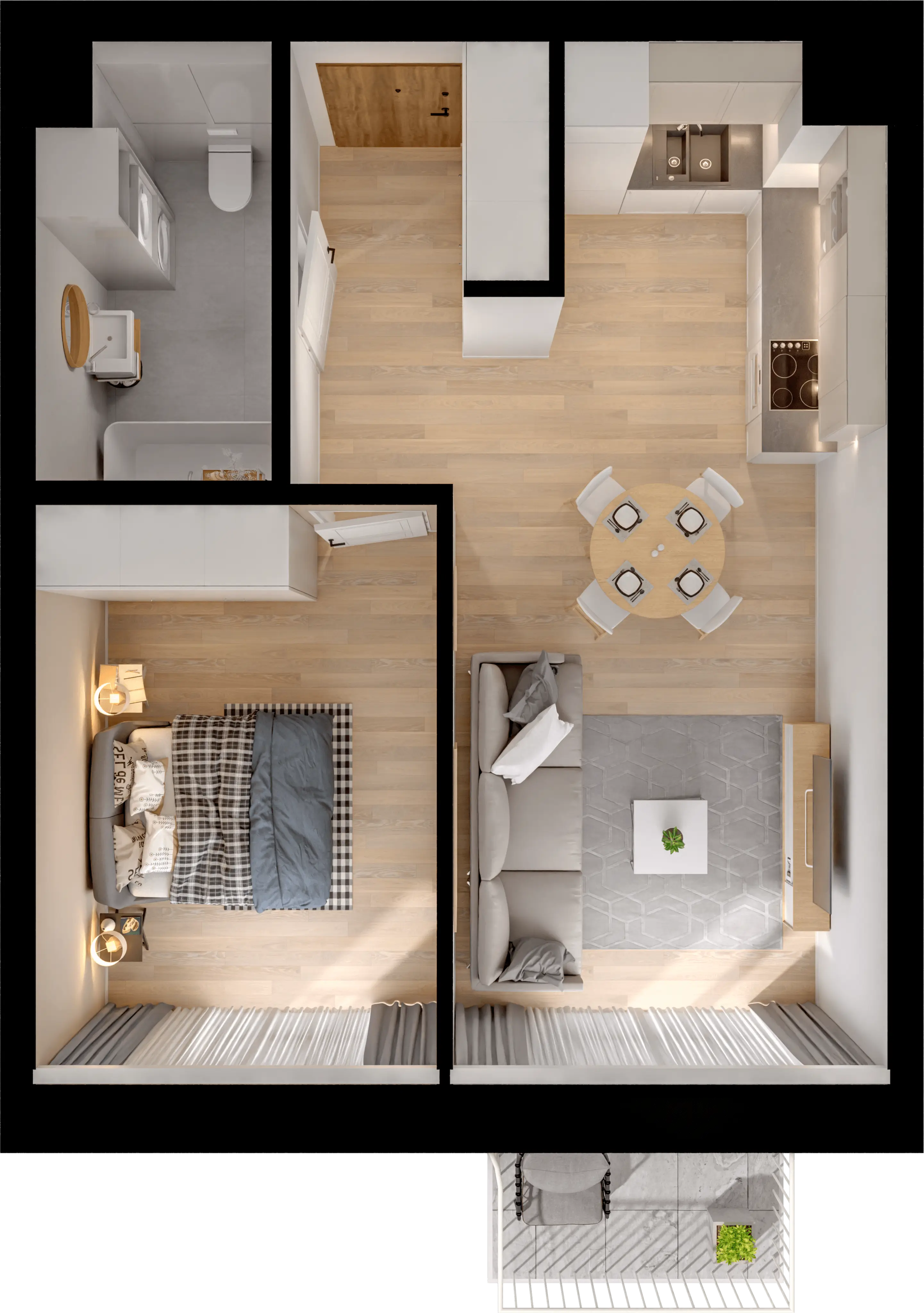 Single flat view