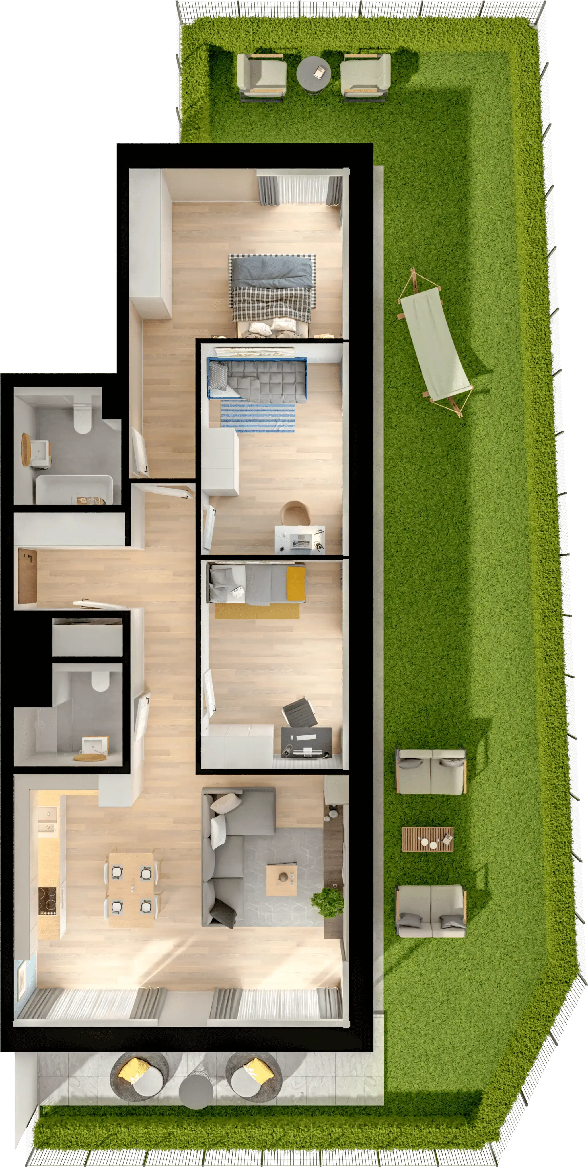Single flat view