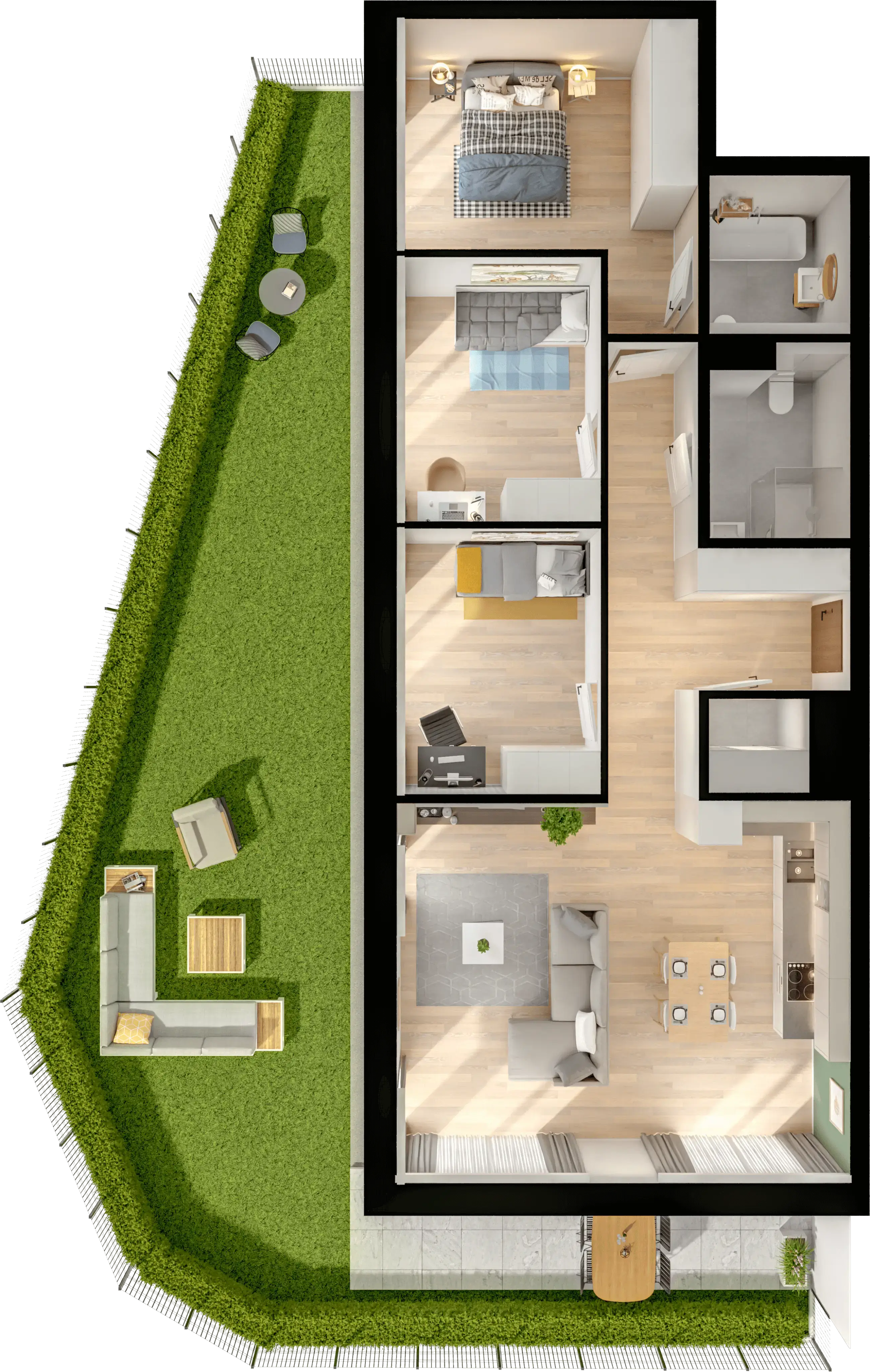 Single flat view